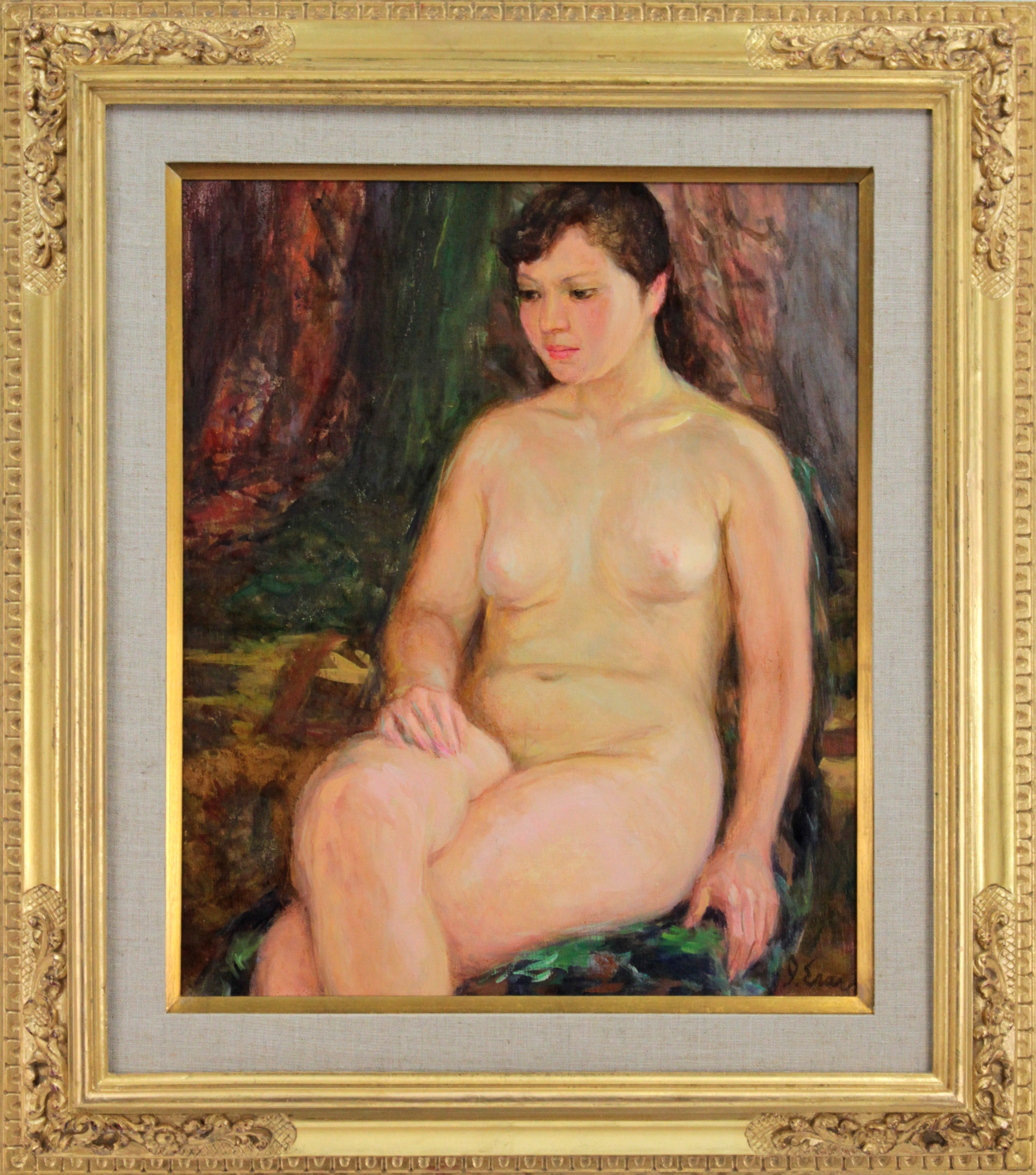 江成一郎 『裸婦』 油彩画 - 北海道画廊
