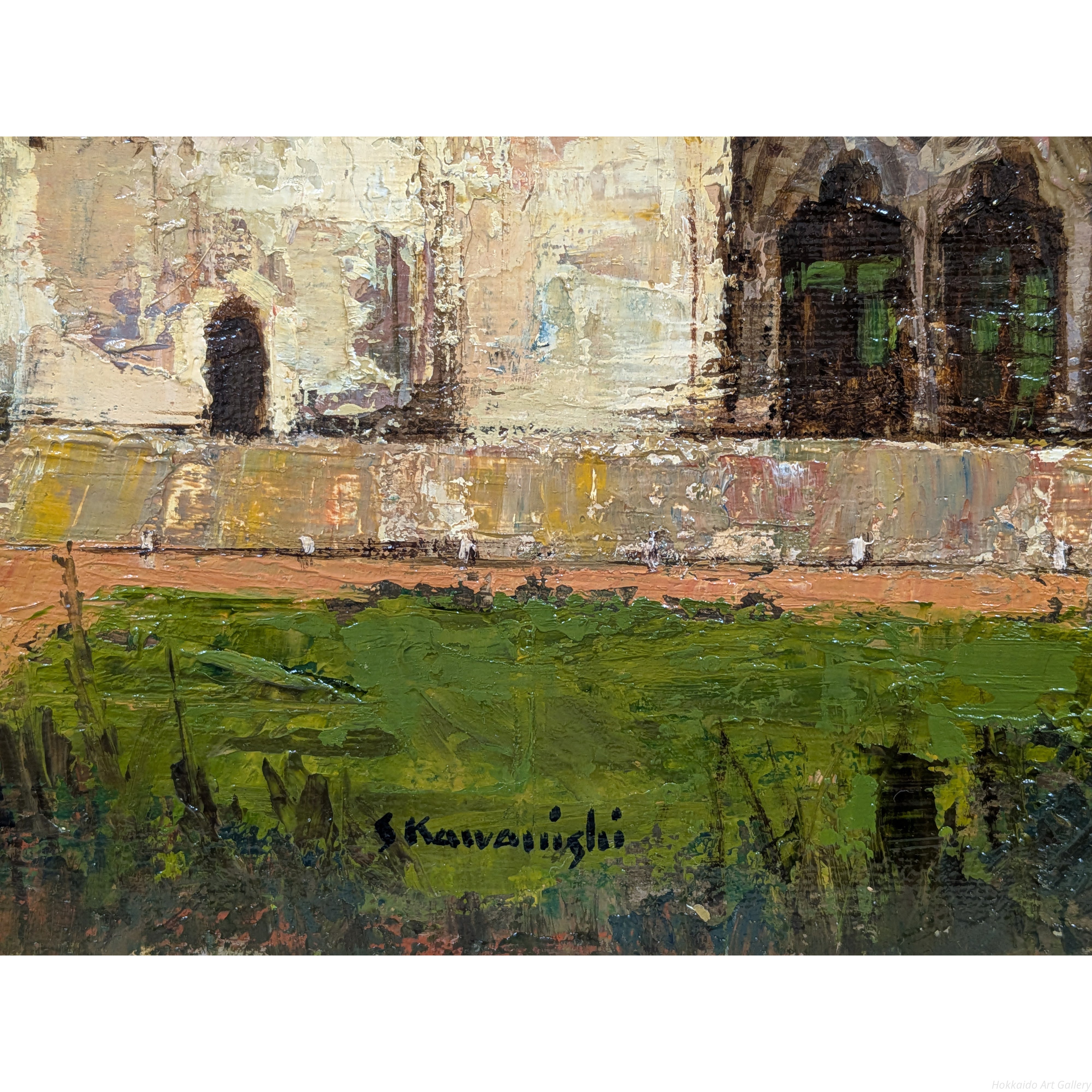 河西昭治 『白堊の聖堂』 油彩画 - 北海道画廊