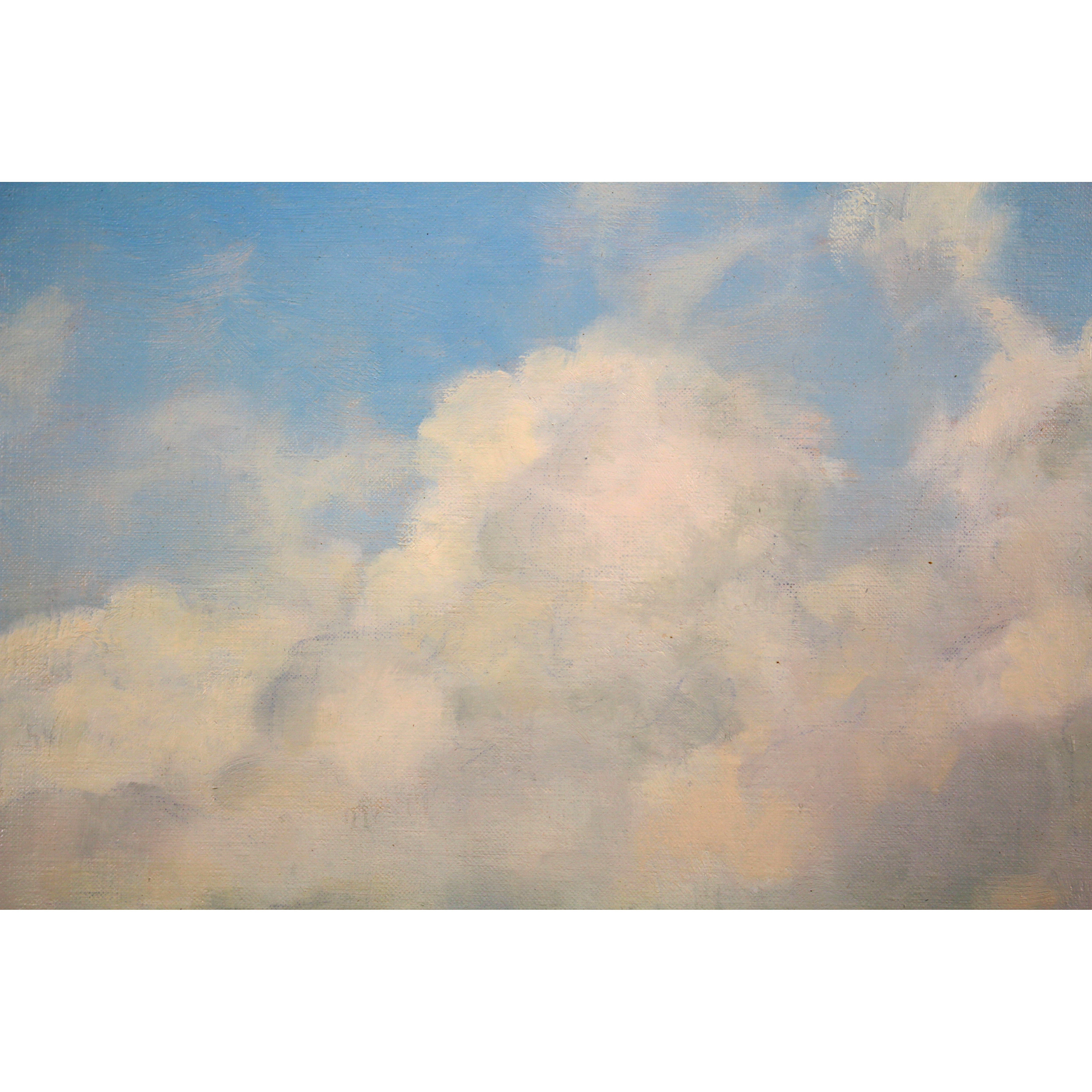 清水弘哉 『朝の木津川風景』 油彩画 - 北海道画廊