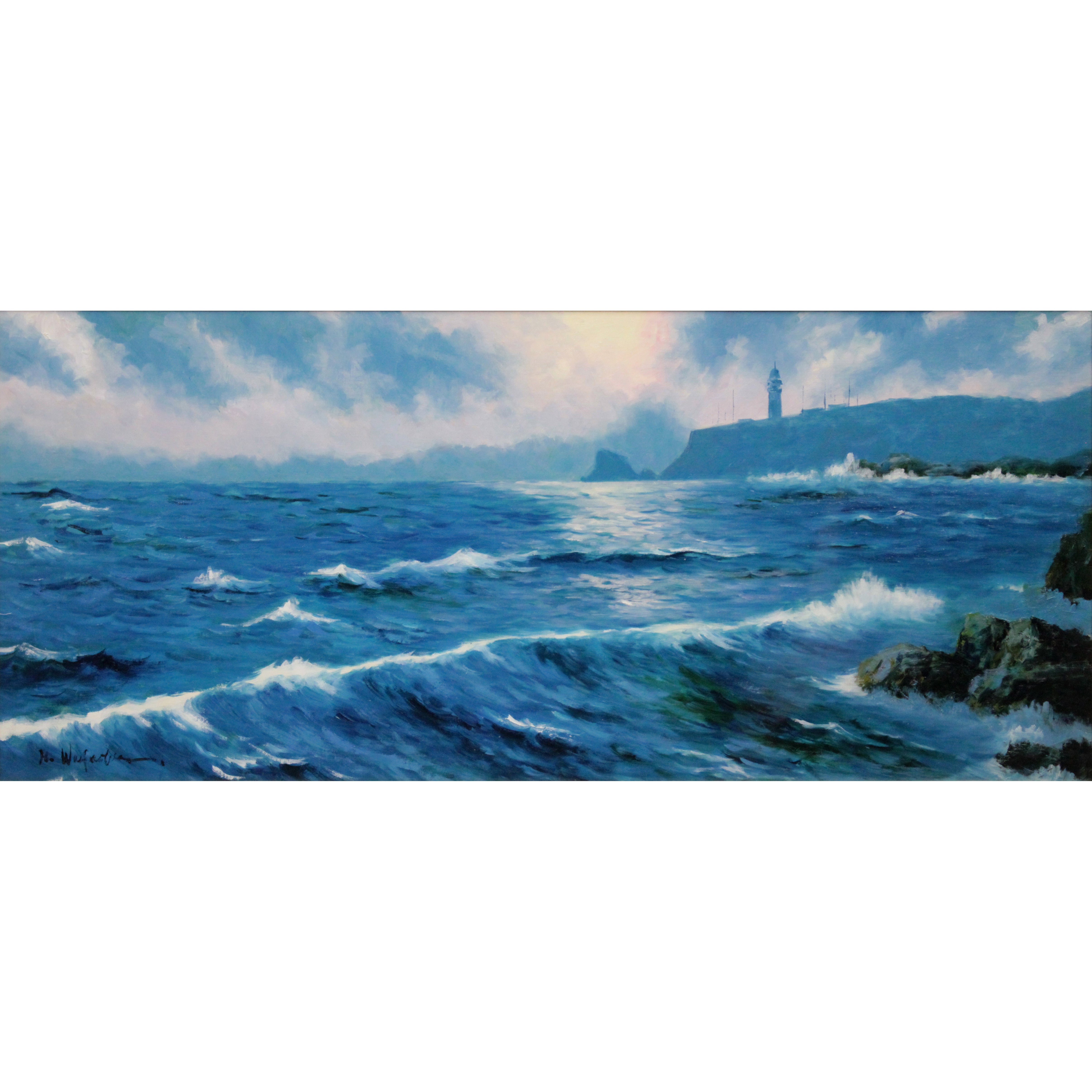 渡部ひでき 『潮の岬』 油彩画 - 北海道画廊