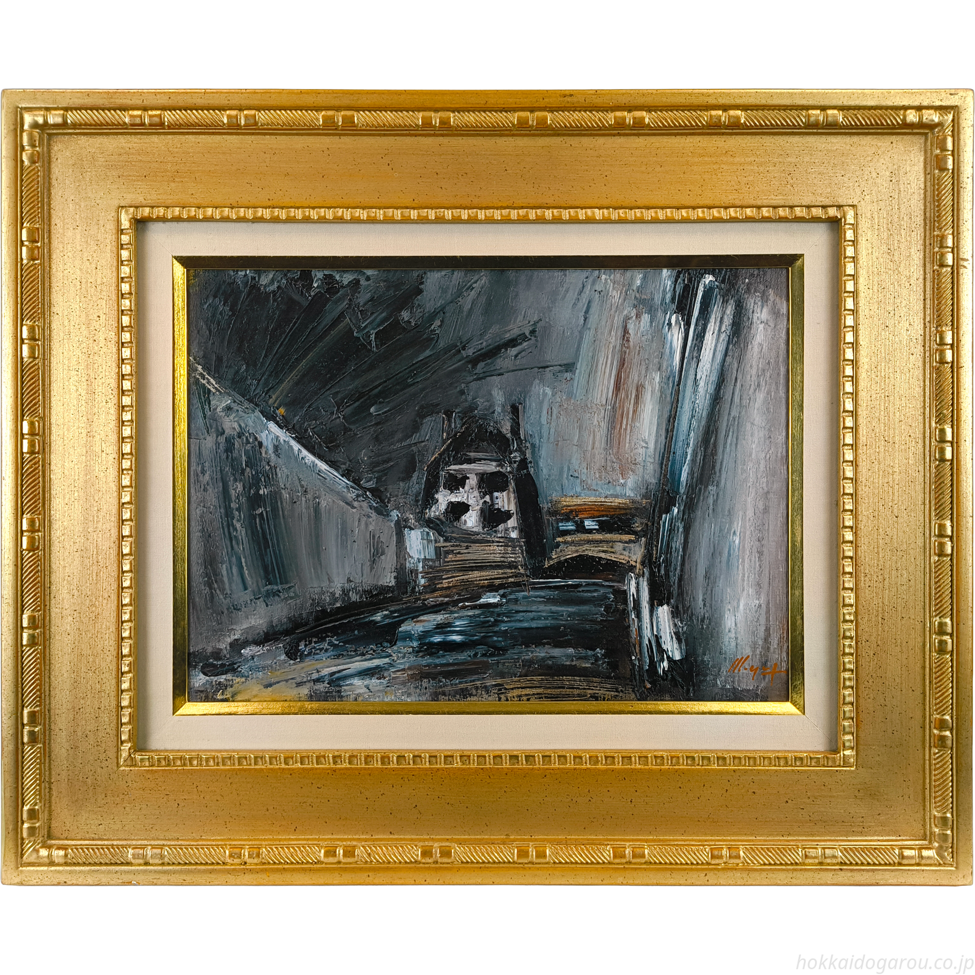 湯沢正臣 『パリ風景』 油彩画 - 北海道画廊