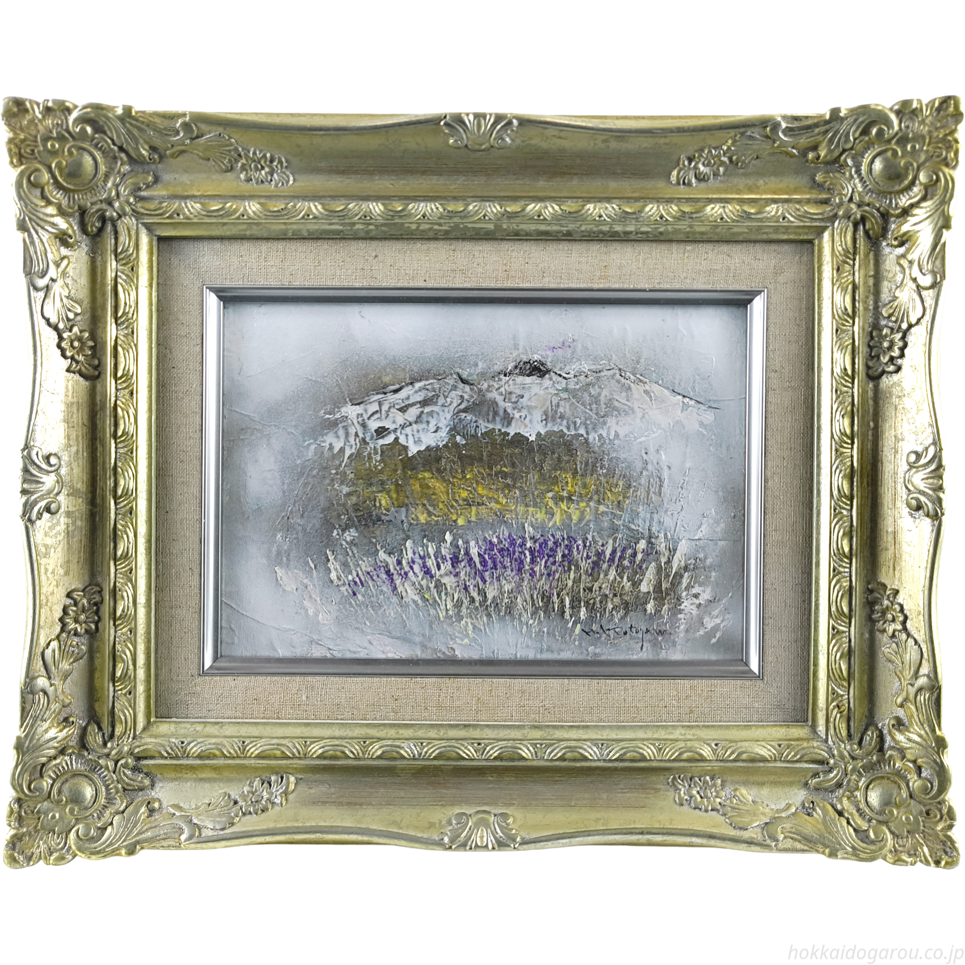 片山弘明 『リンドウの咲く頃』 油彩画 - 北海道画廊