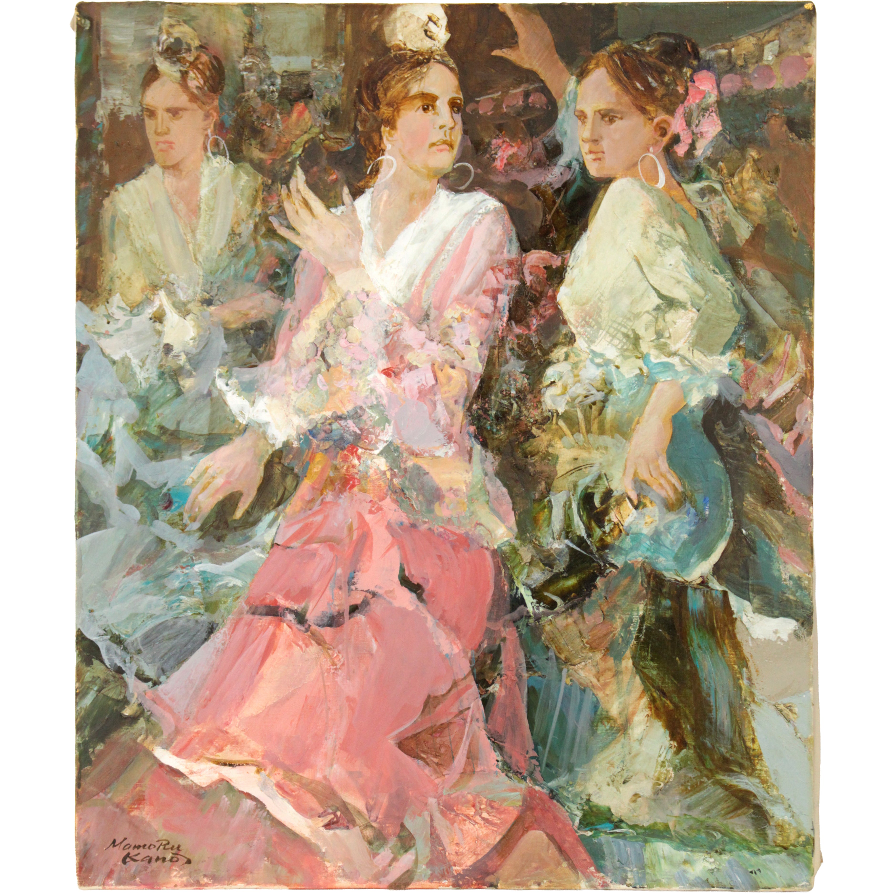 狩野守 『セビリアの踊り』 油彩画 - 北海道画廊