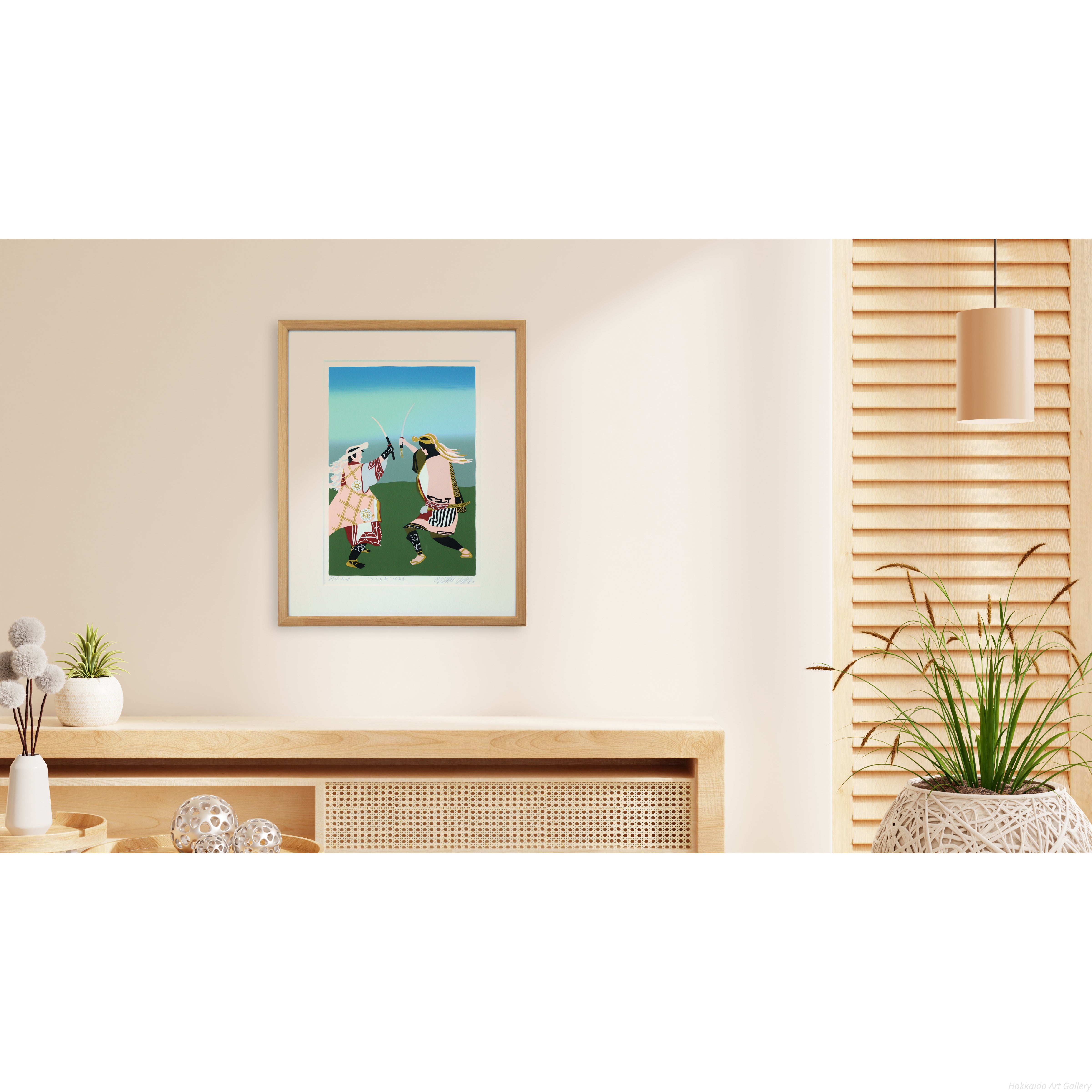 田中正秋 『まりも祭（北海道）』 シルクスクリーン - 北海道画廊