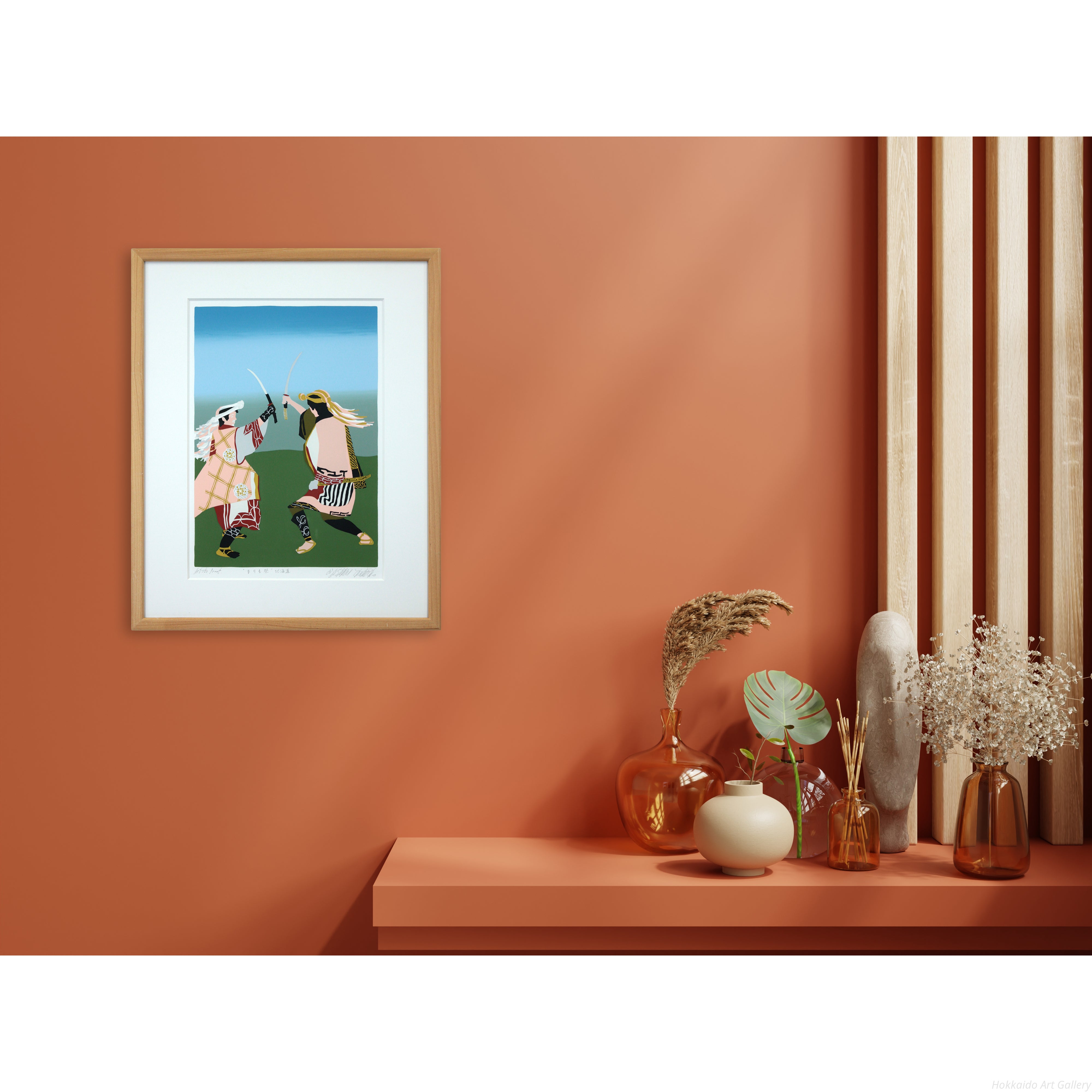 田中正秋 『まりも祭（北海道）』 シルクスクリーン - 北海道画廊