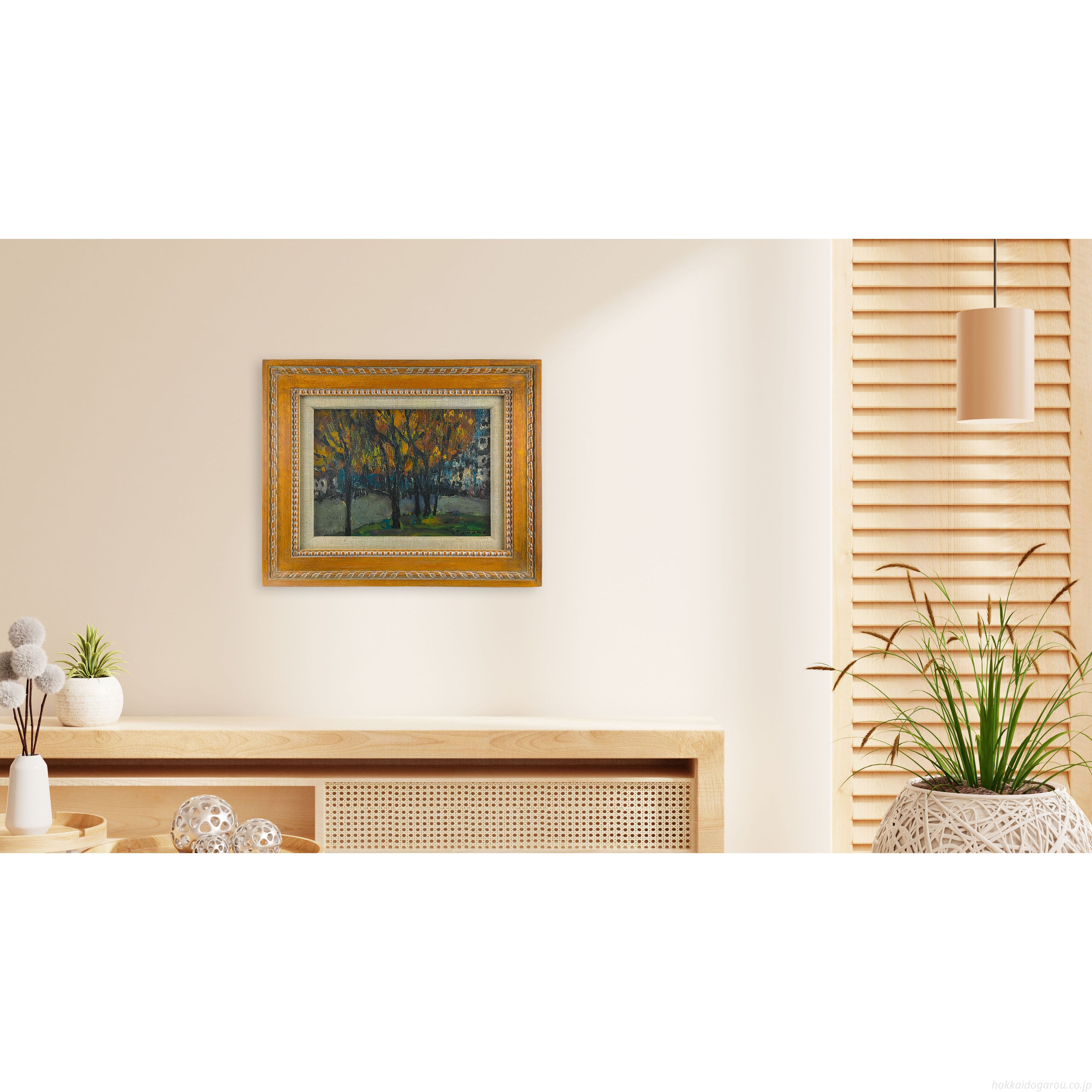 田中祥三 『札幌風景』 油彩画 - 北海道画廊