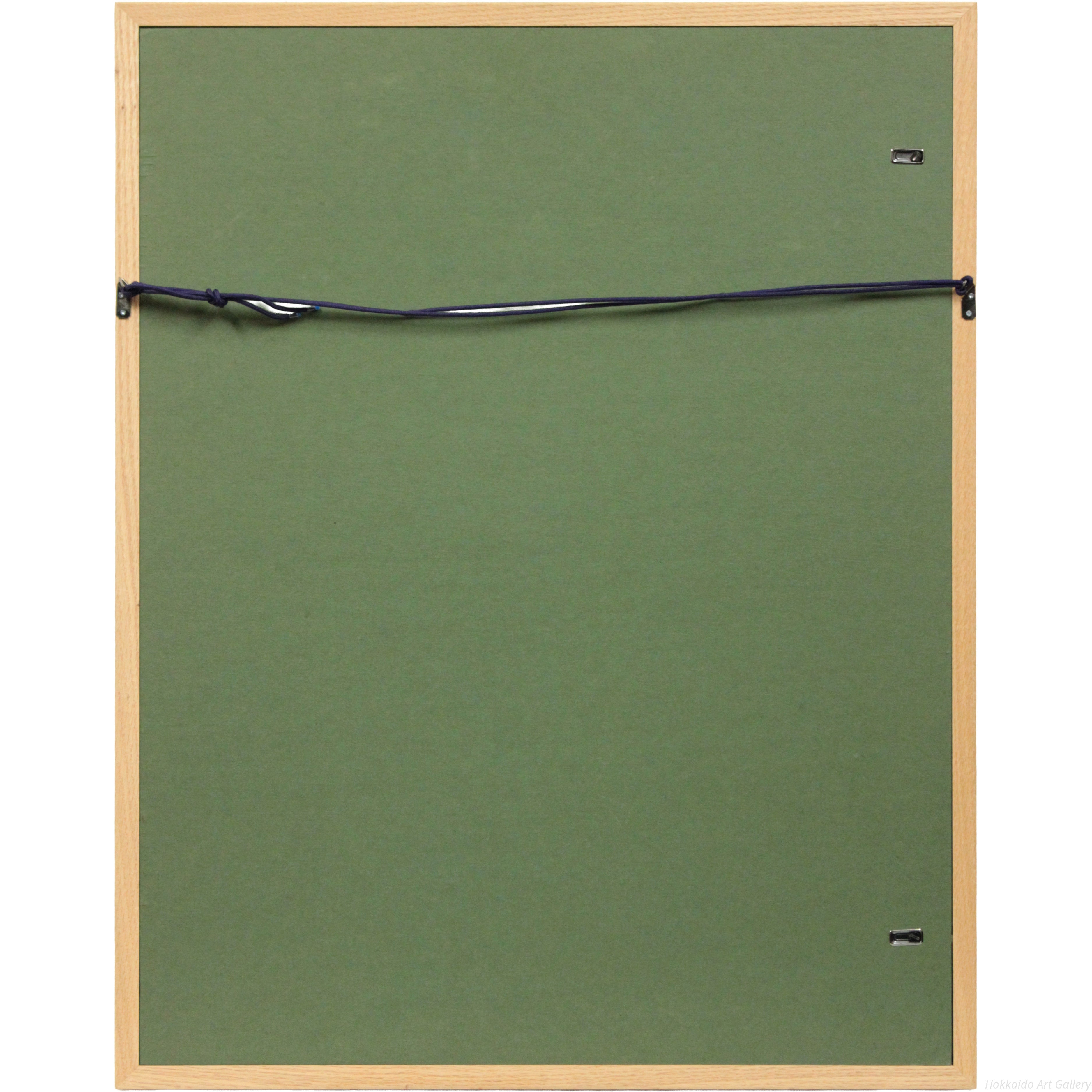 畦地梅太郎 『ふりかえる男』 木版画 - 北海道画廊