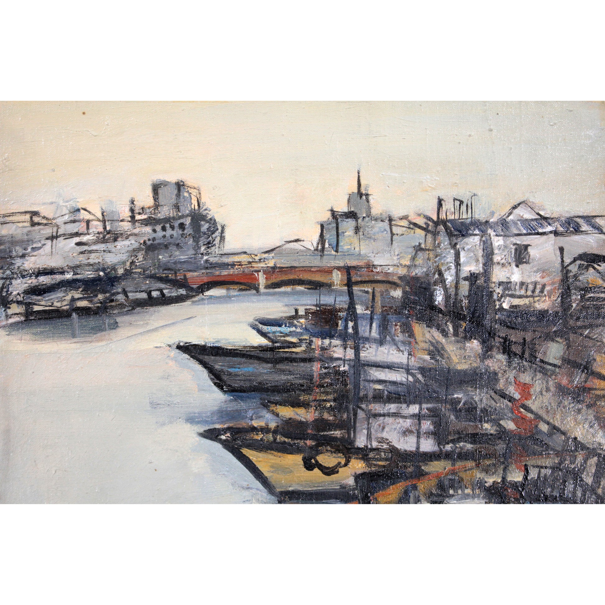 福井凱將 『釧路河口』 油彩画 - 北海道画廊