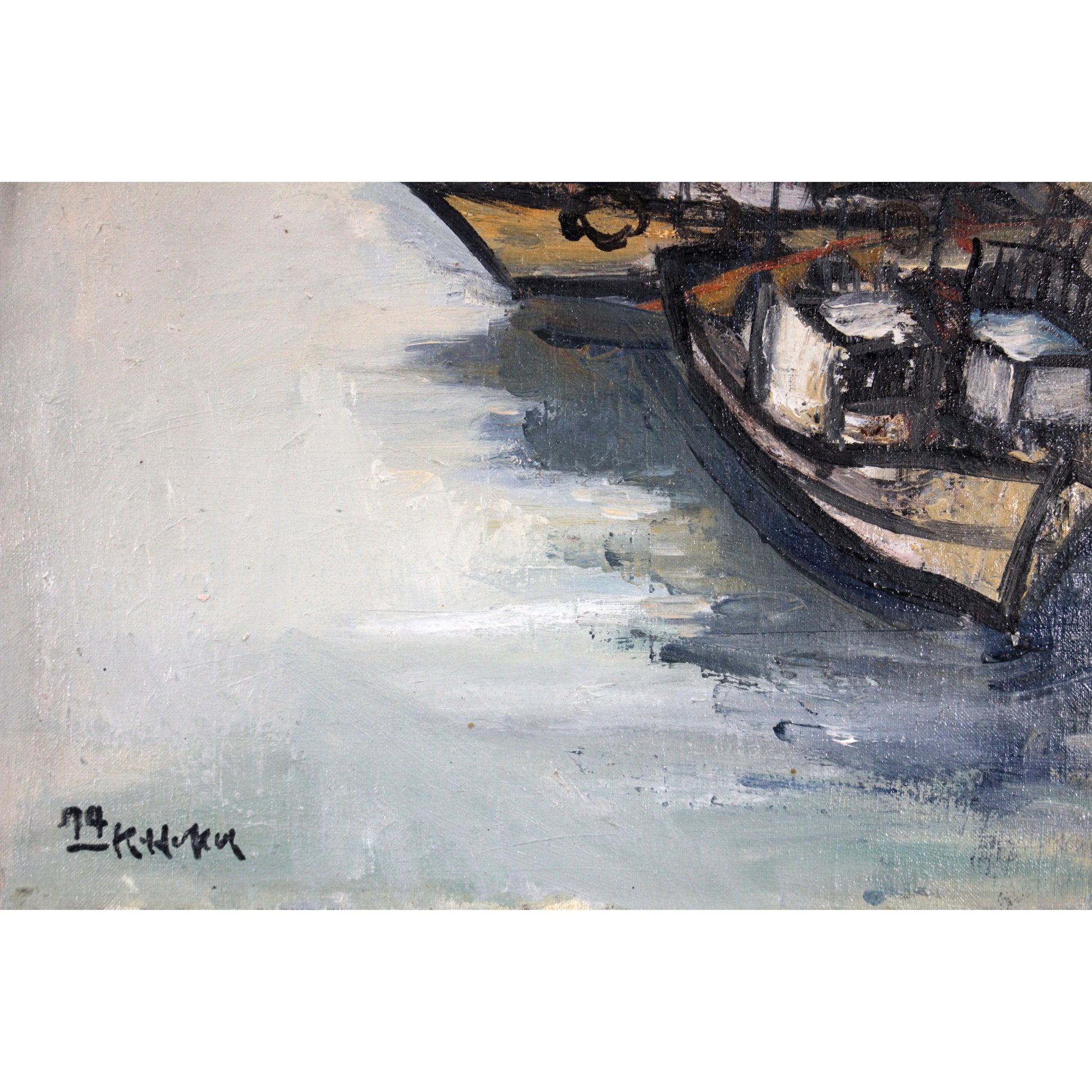 福井凱將 『釧路河口』 油彩画 - 北海道画廊