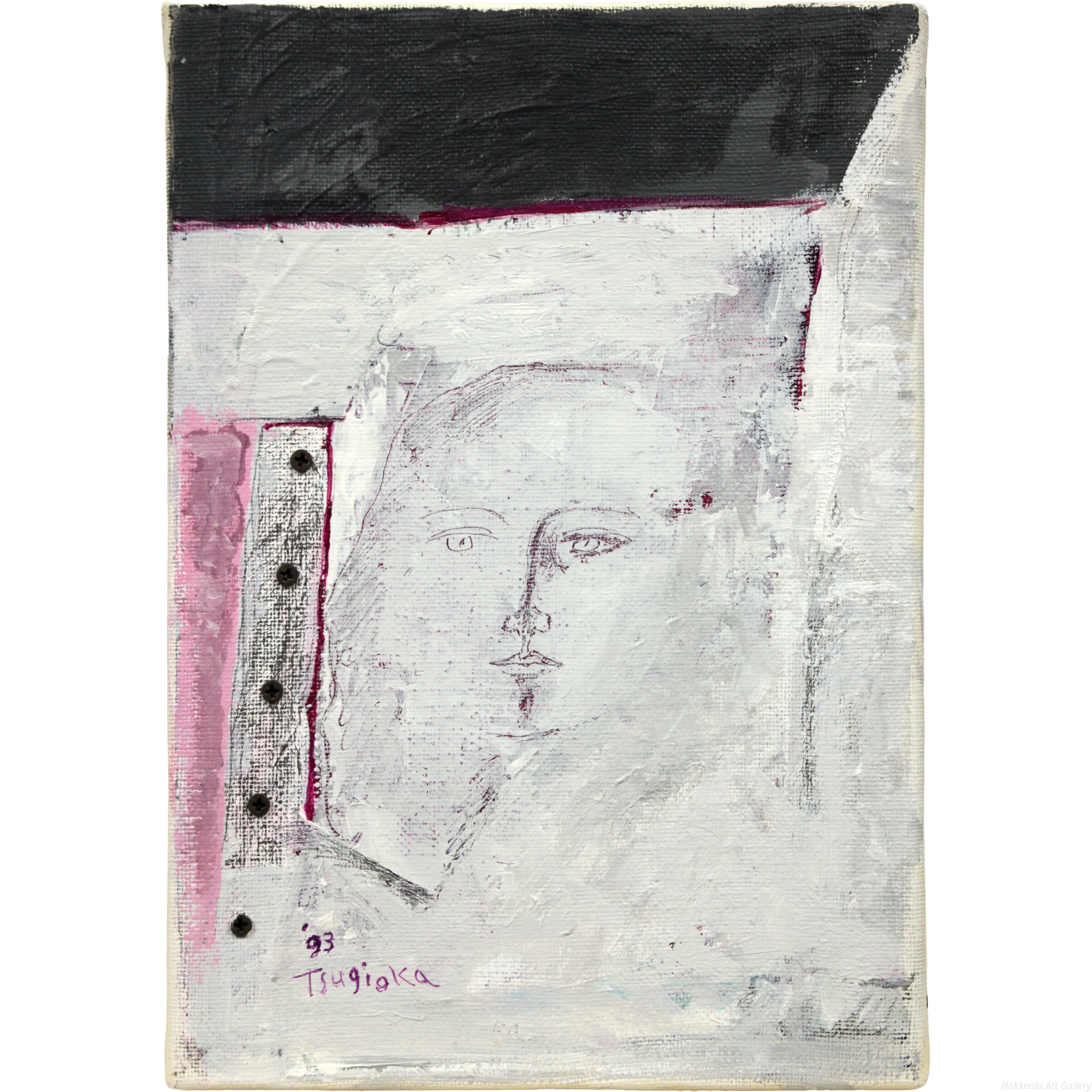 継岡リツ 『無題』 油彩画 - 北海道画廊