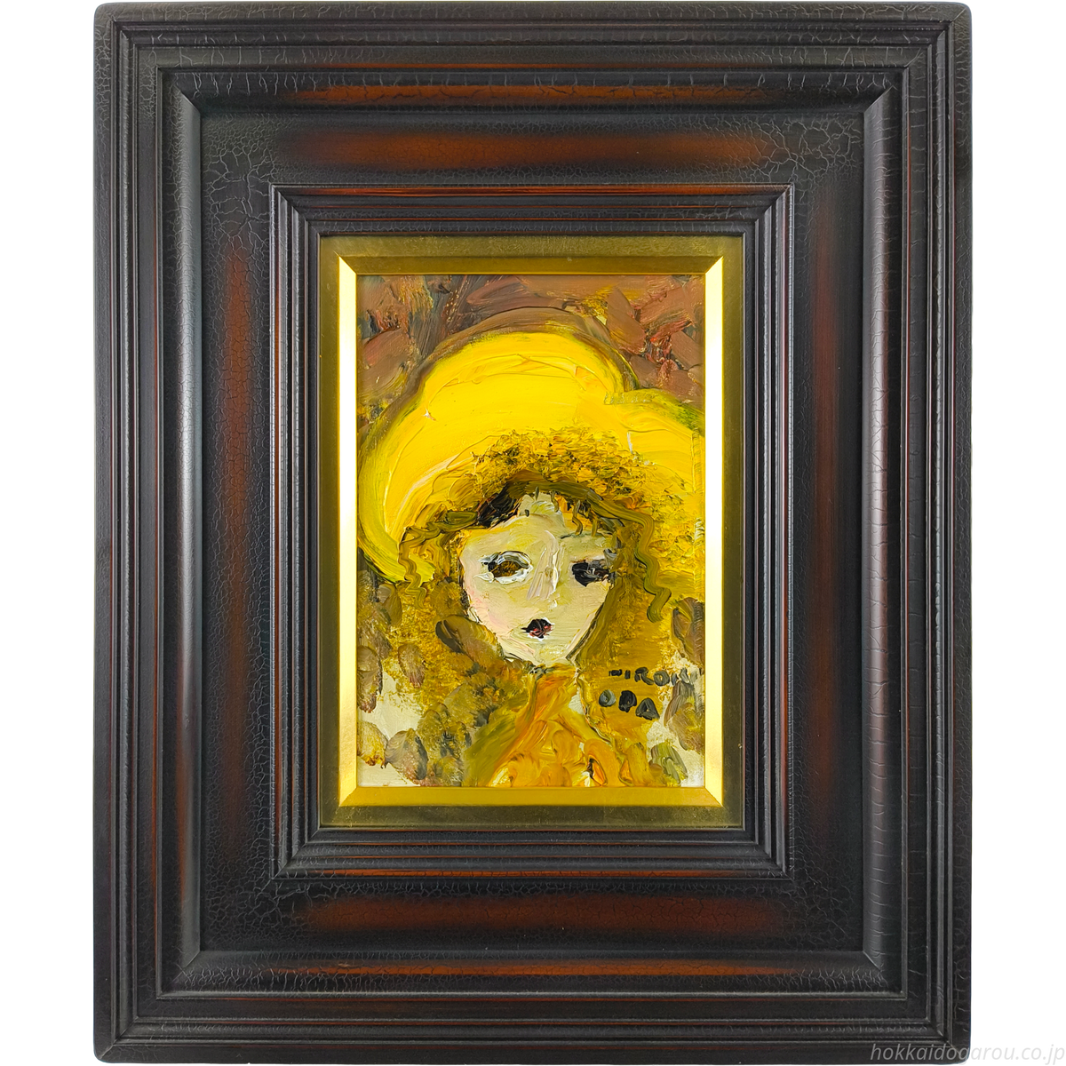 織田廣喜 『少女』 油彩画 - 北海道画廊