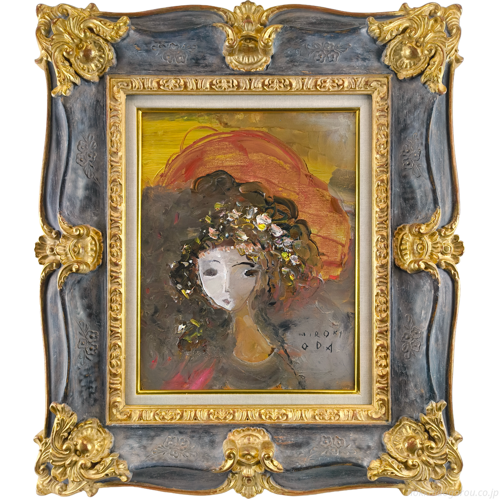 織田廣喜 『少女』 油彩画 - 北海道画廊 織田廣喜 『少女』 油彩画 - 北海道画廊
