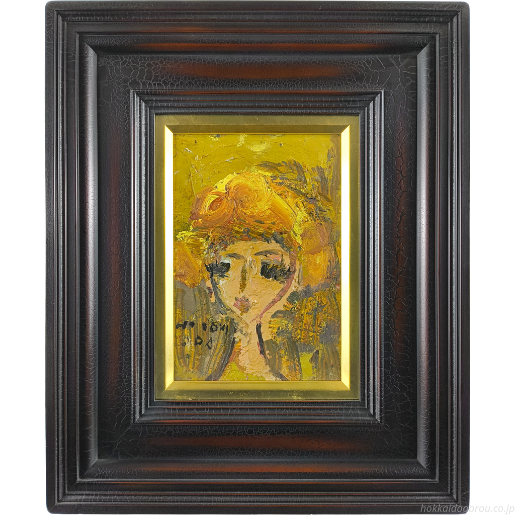 織田廣喜 『少女』 油彩画 - 北海道画廊