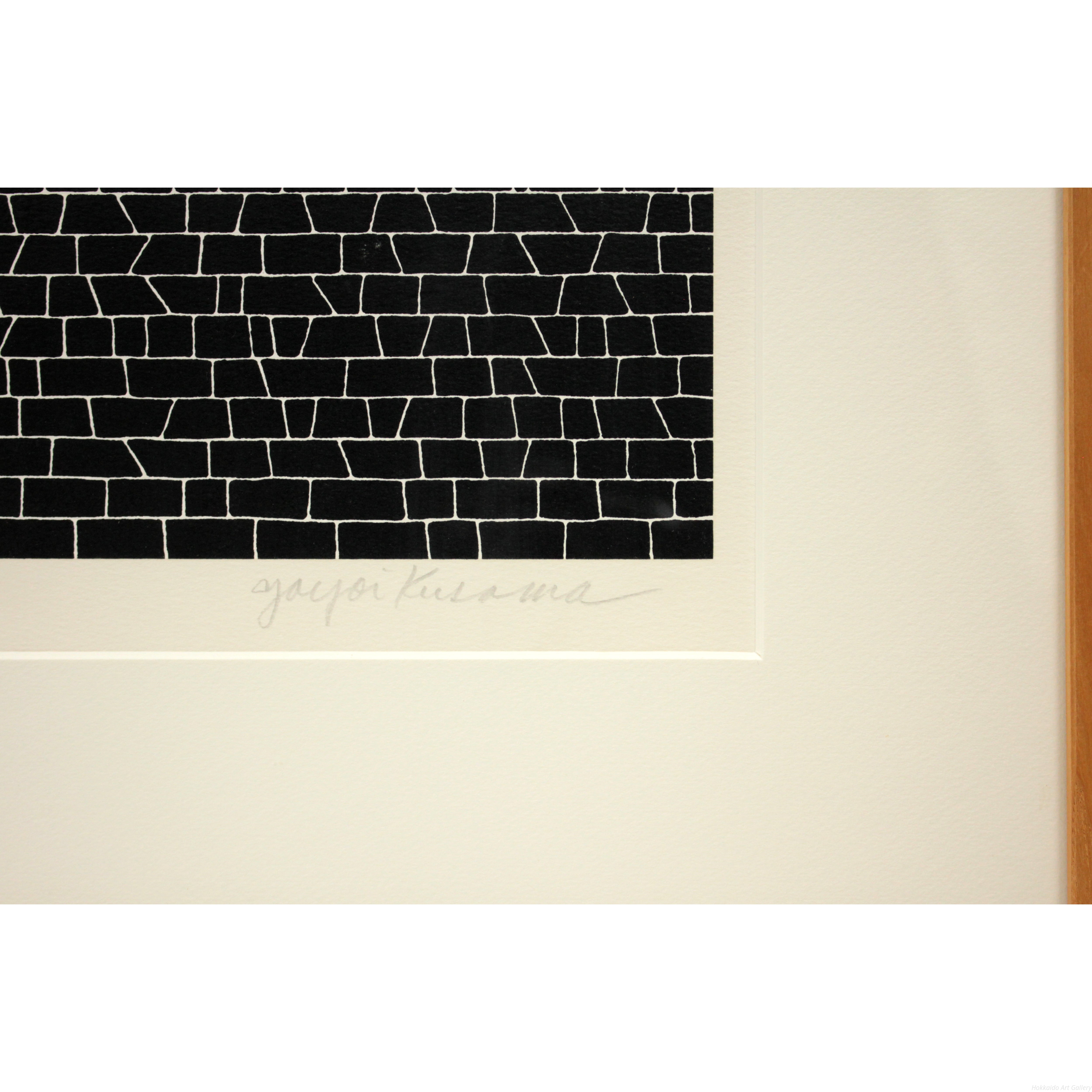 草間彌生 『花 QE』 シルクスクリーン - 北海道画廊