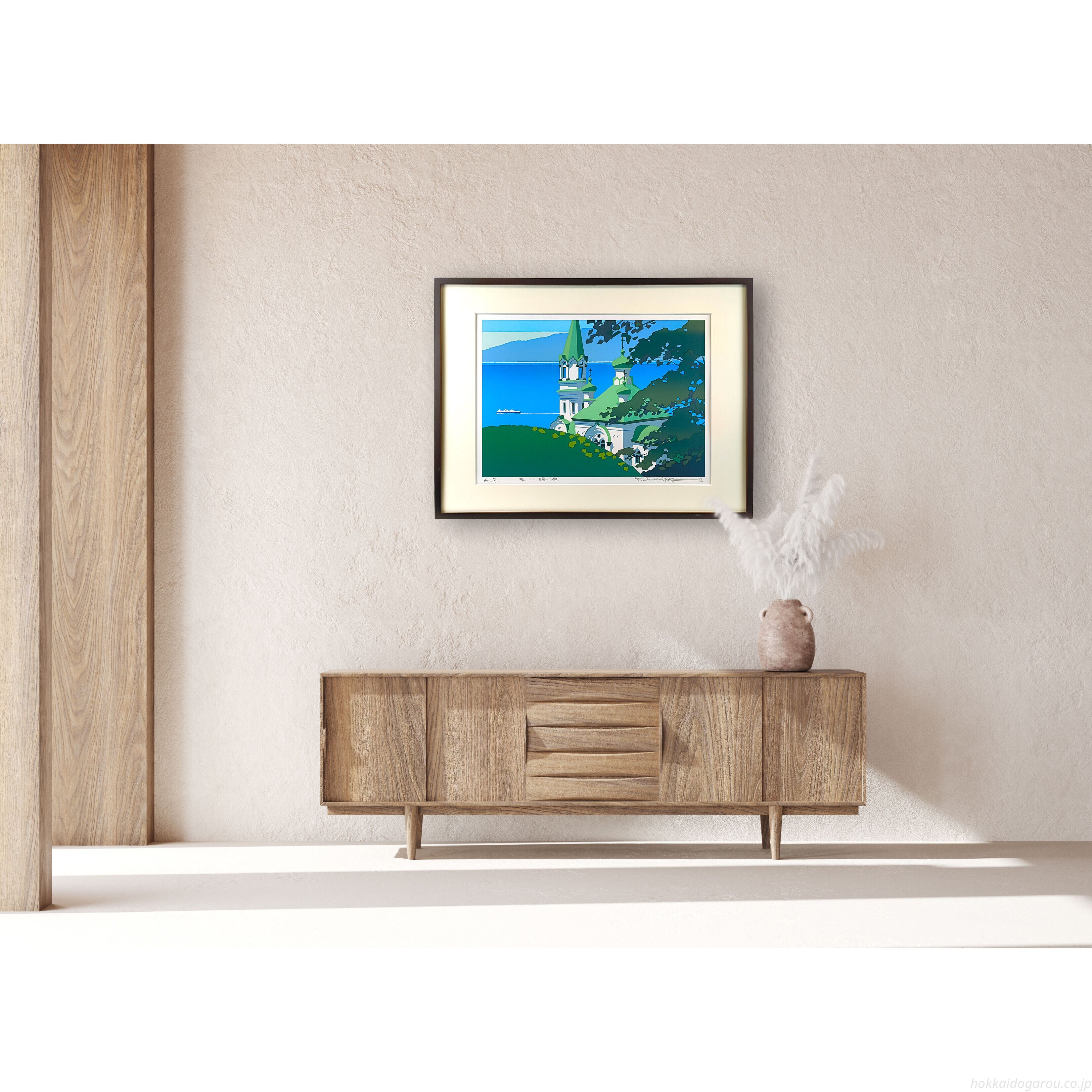 藤倉英幸 『青い海峡』 シルクスクリーン - 北海道画廊