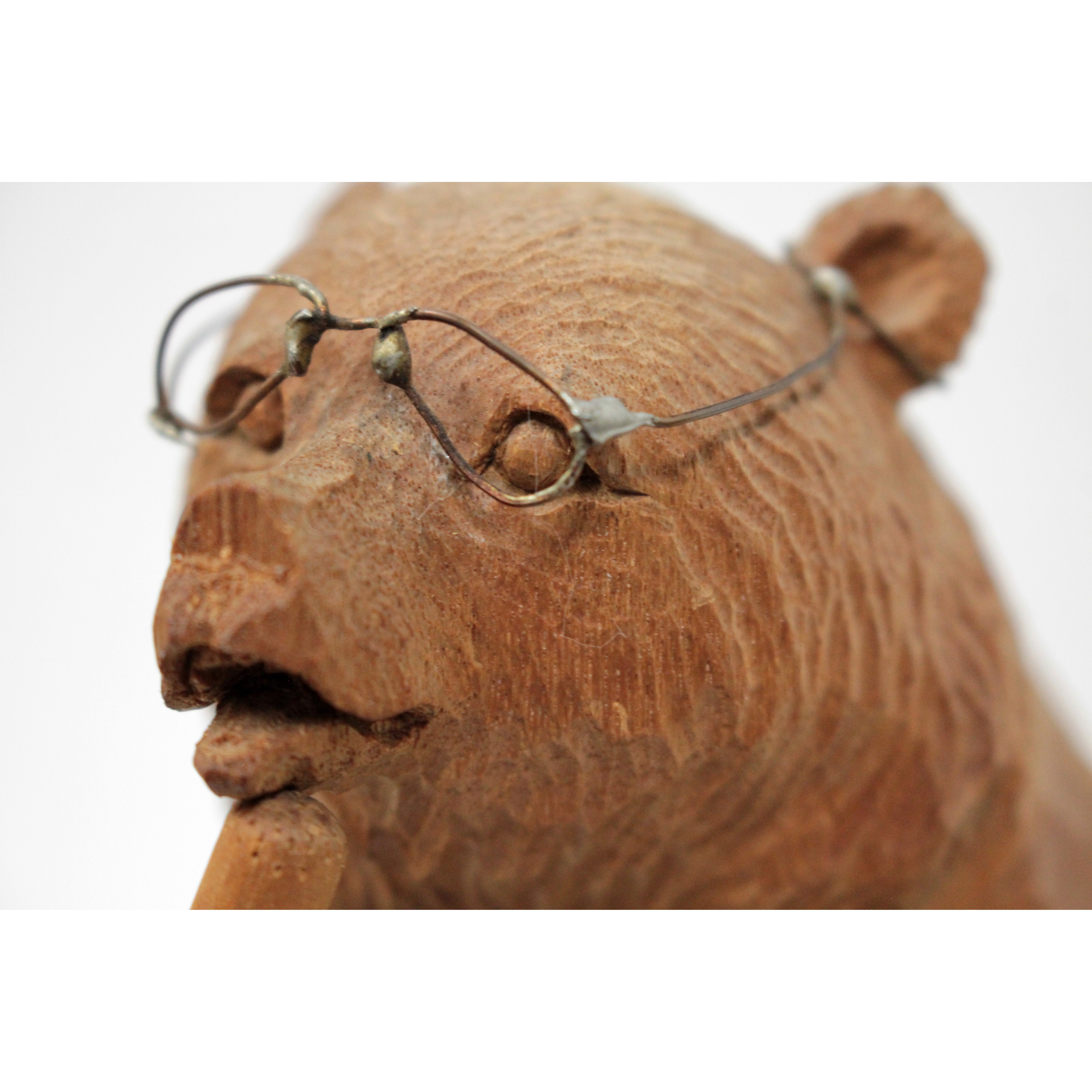 藤戸竹喜 『応援演説のクマ』 彫刻（木） - 北海道画廊