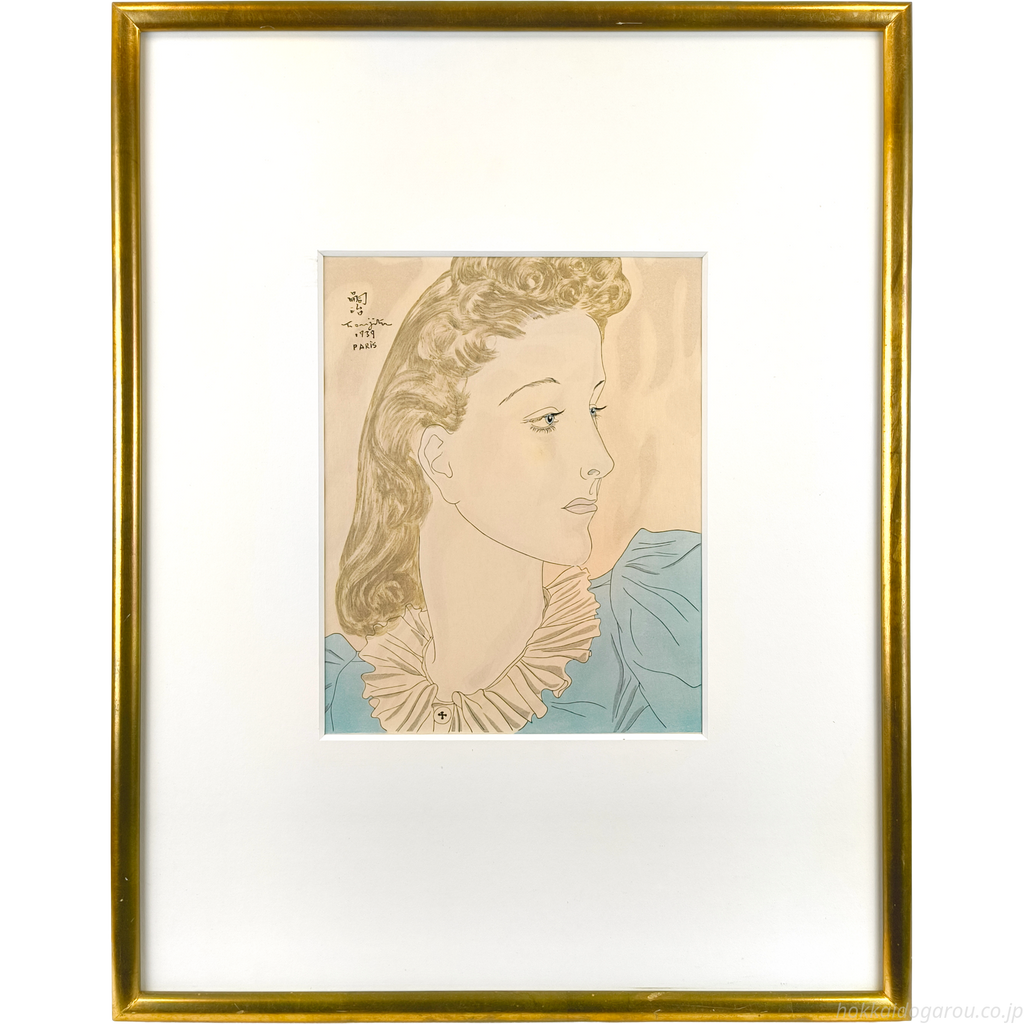 藤田嗣治 『パリの女』 木版画 - 北海道画廊