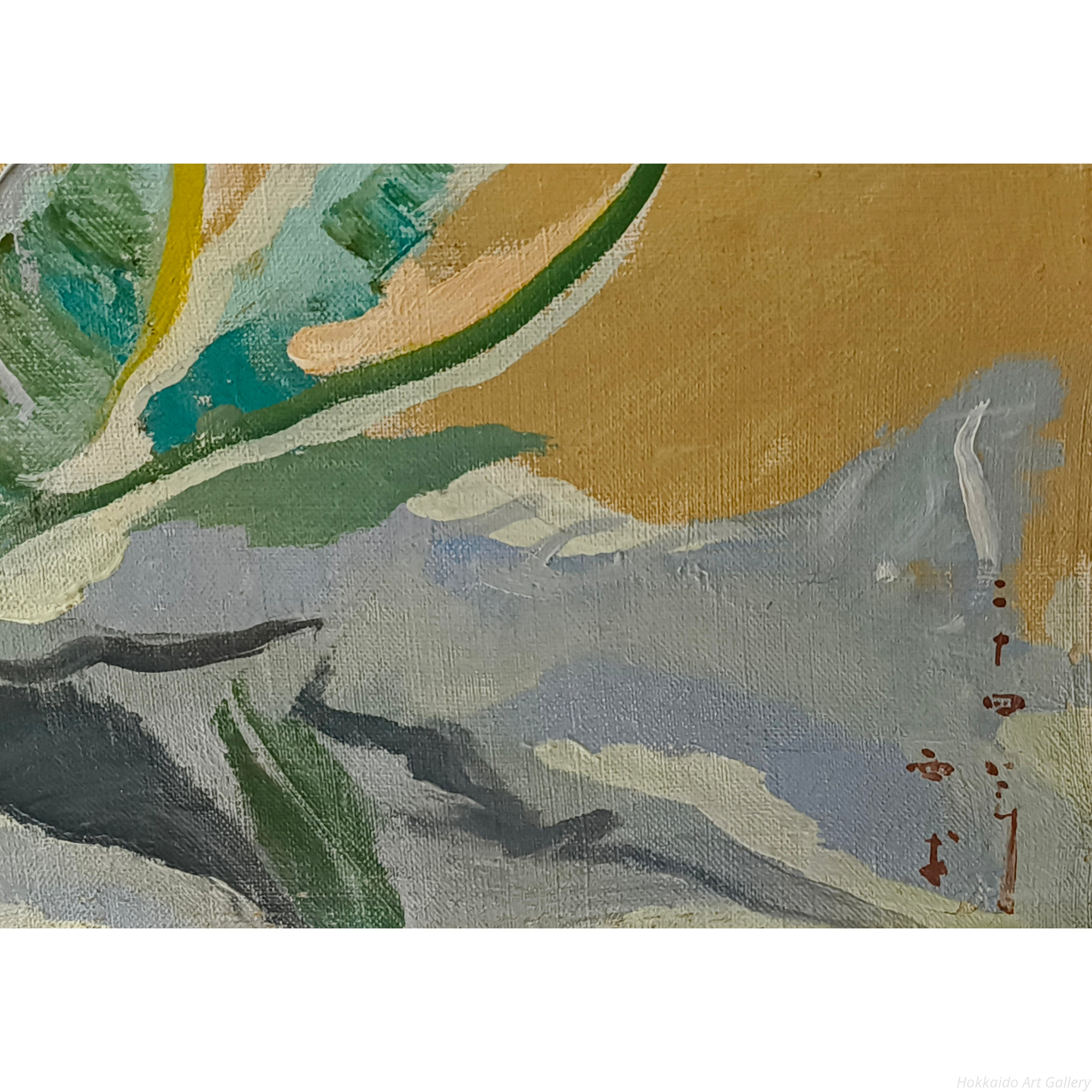 西村計雄 『けし』 油彩画 - 北海道画廊