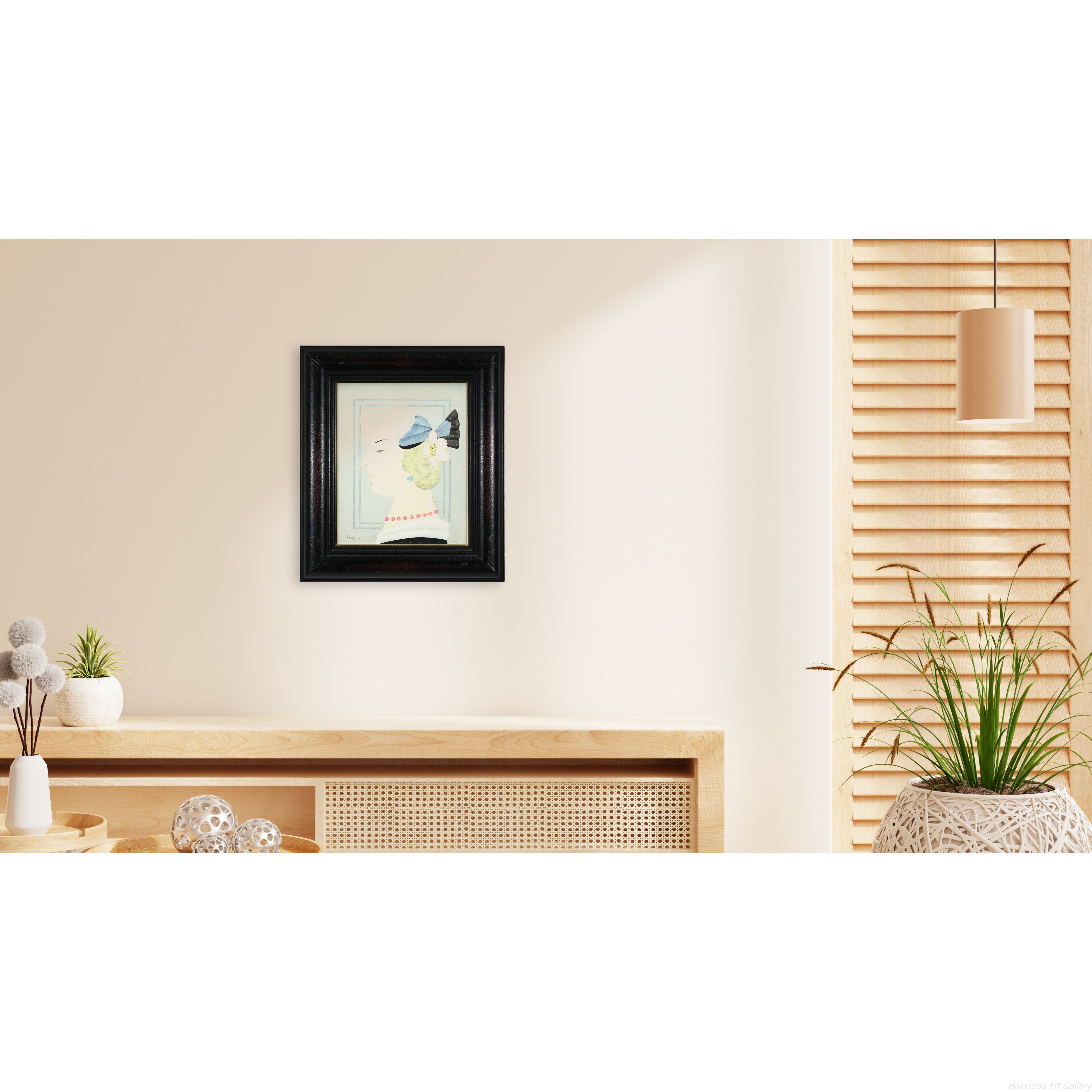 谷川泰宏 『春の日』 油彩画 - 北海道画廊