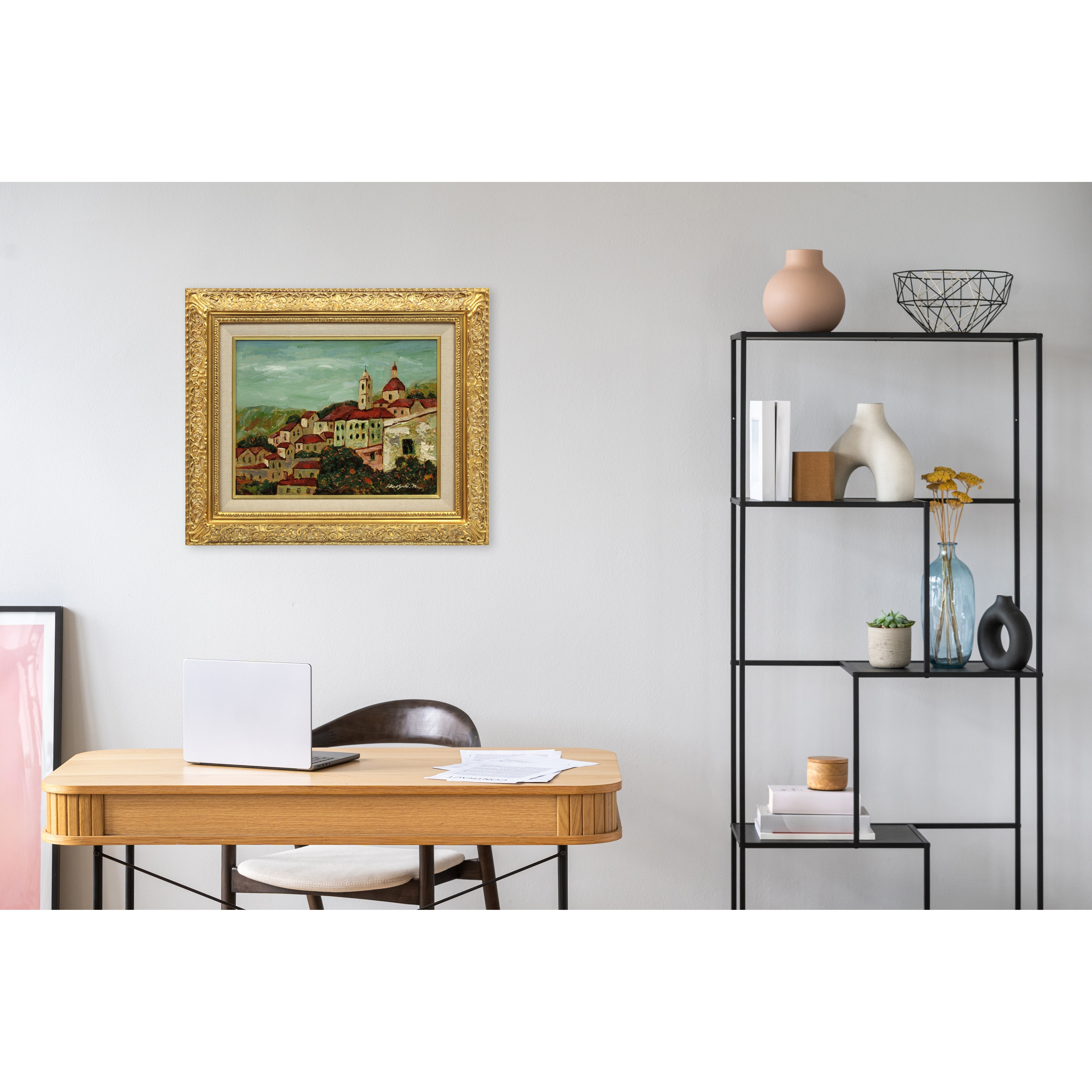 野崎弘之 『アッシジ』 油彩画 - 北海道画廊