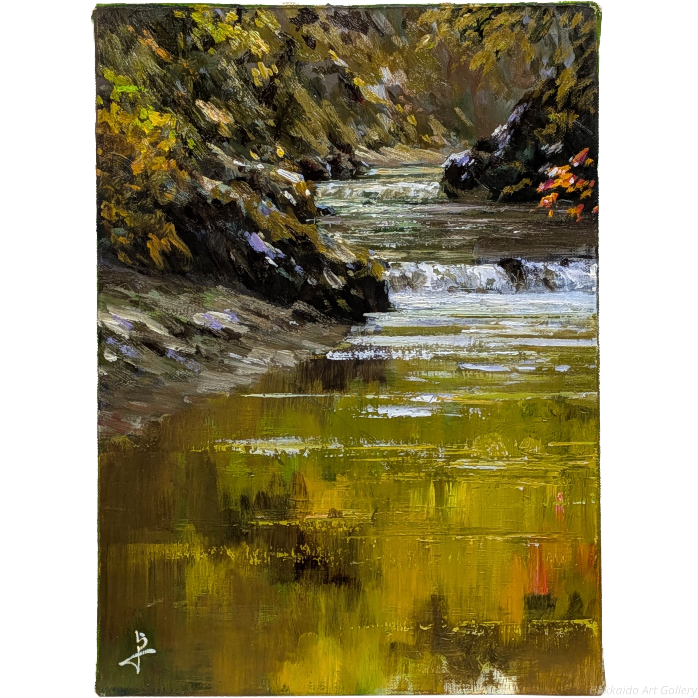 長岡卓 『水面』 油彩画 - 北海道画廊