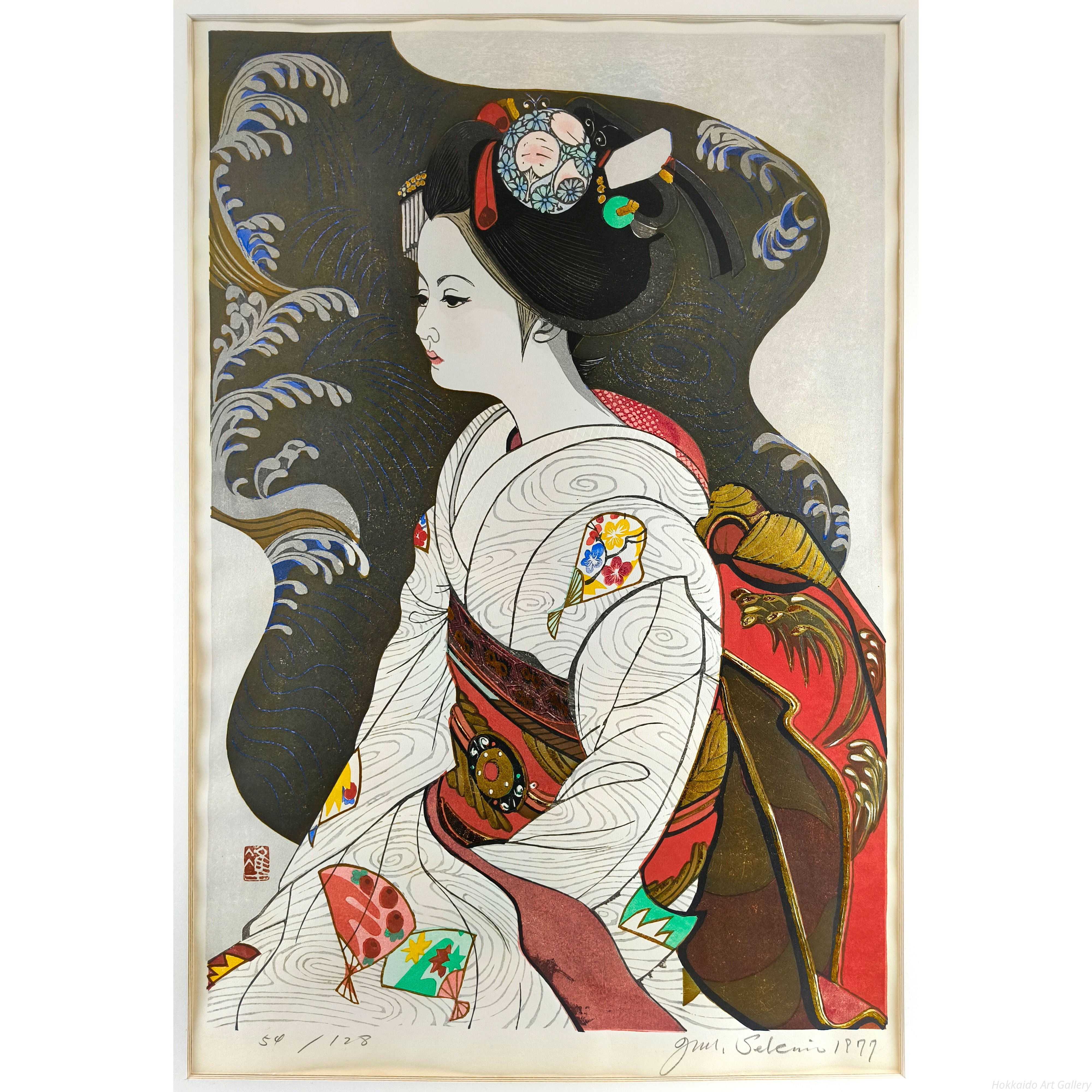 関野準一郎 『金波』 木版画 - 北海道画廊