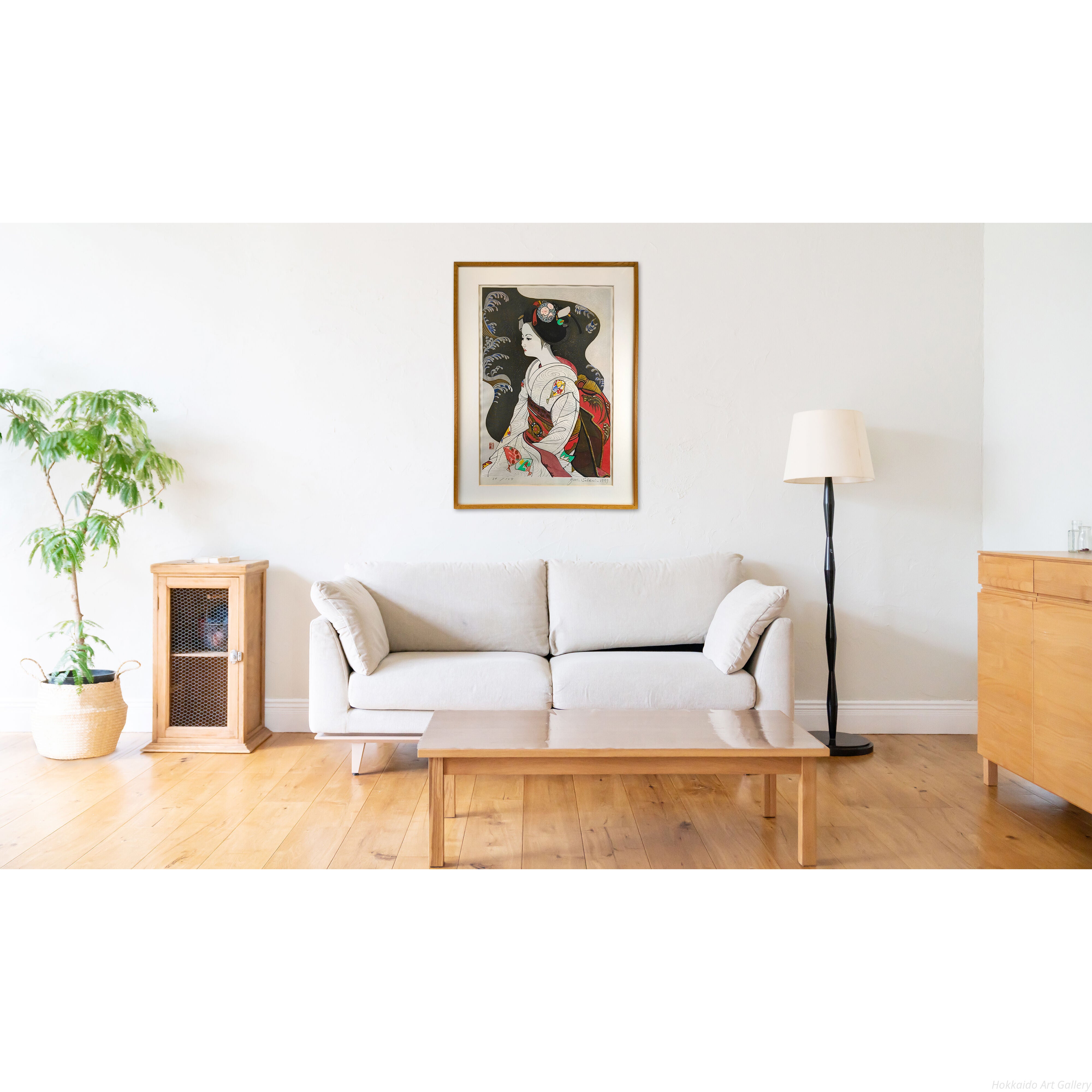 関野準一郎 『金波』 木版画 - 北海道画廊