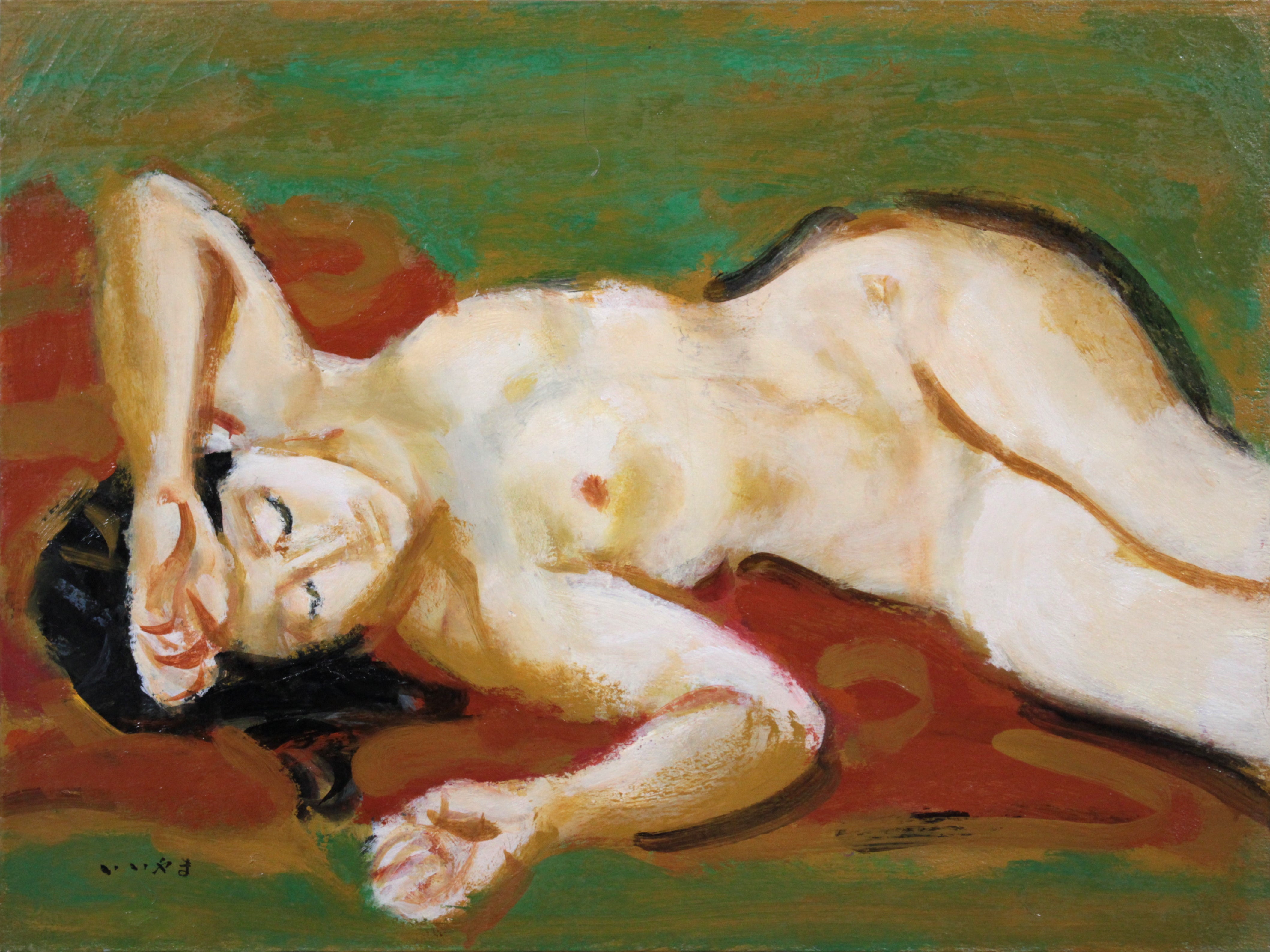 飯山 勇 『裸婦』 油彩画 - 北海道画廊