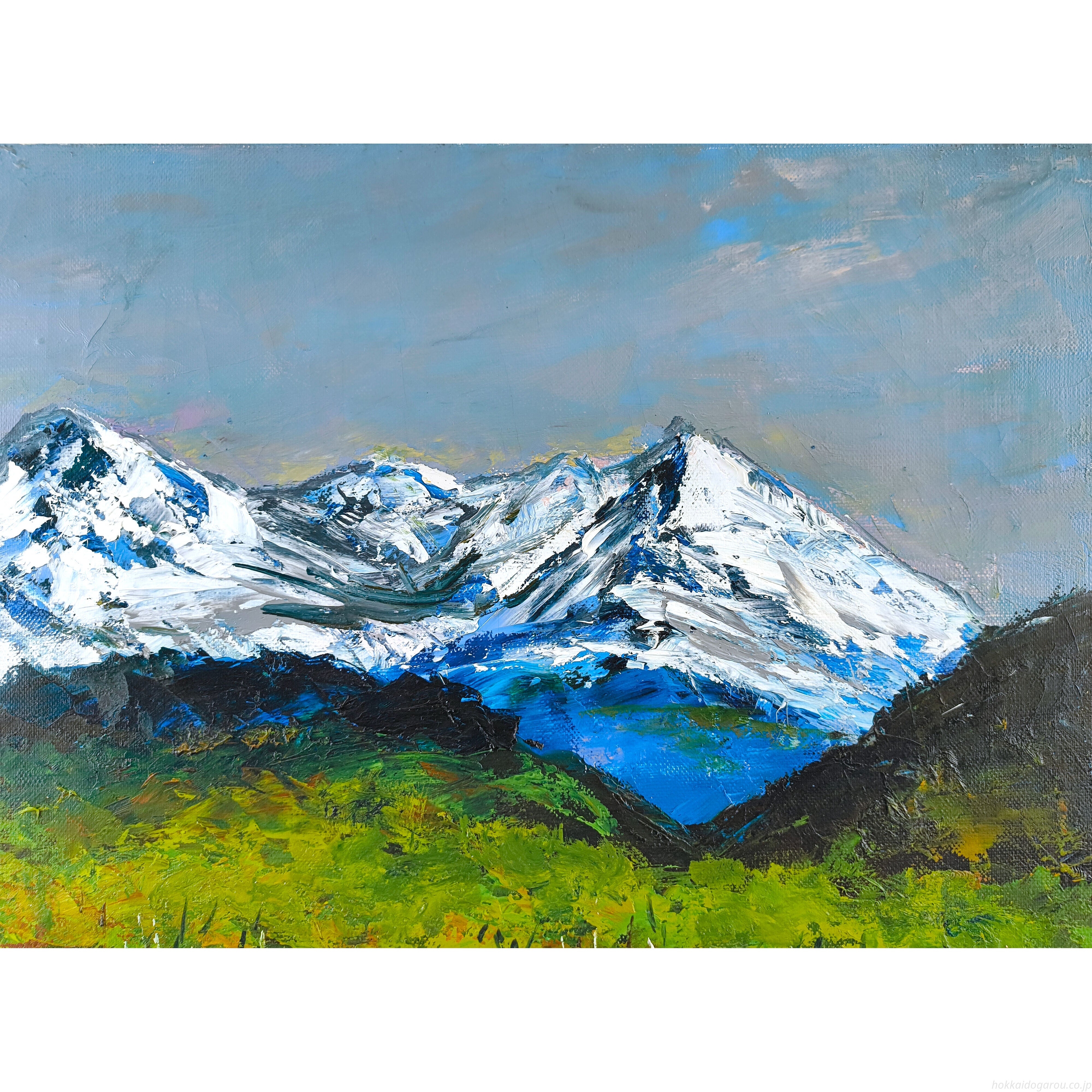 高橋益之 『大雪山』 油彩画 - 北海道画廊