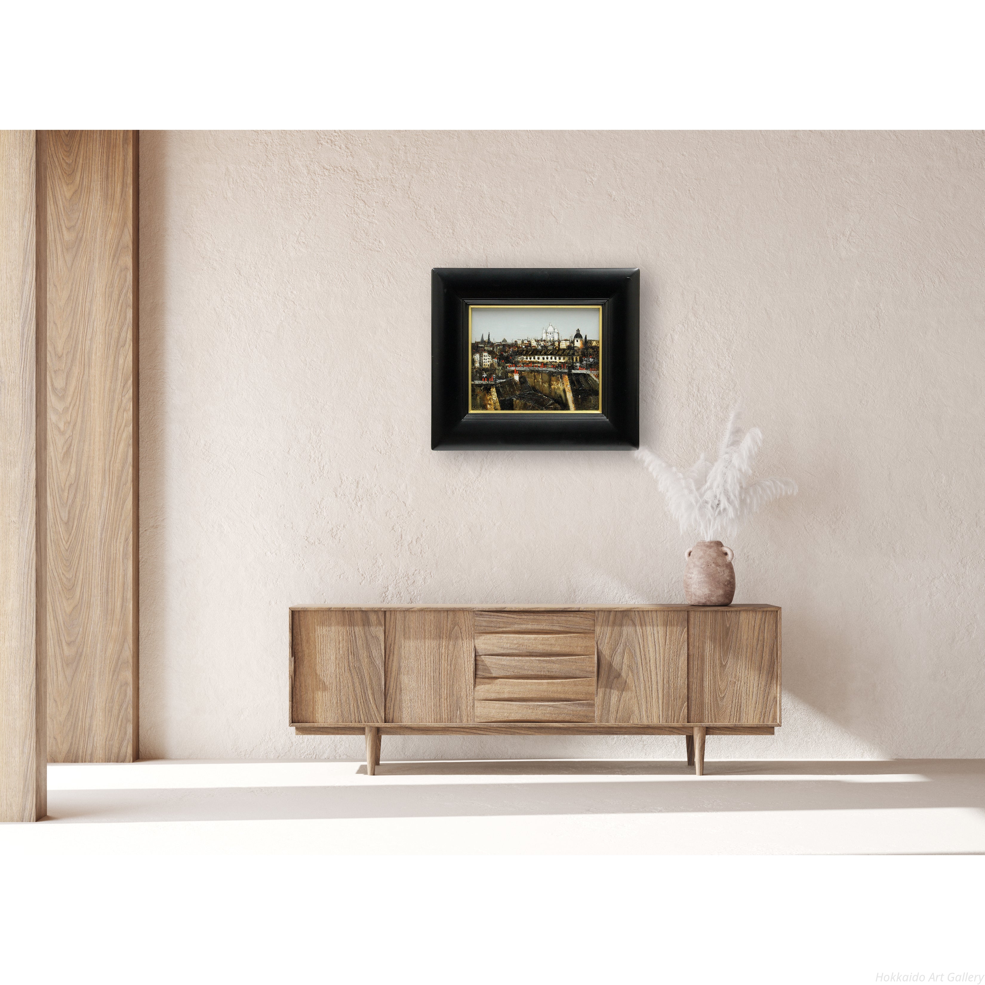 高橋英生 『屋根とサクレクール』 油彩画 - 北海道画廊