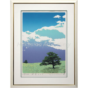 本間武男 『飛雲その5』 シルクスクリーン - 北海道画廊