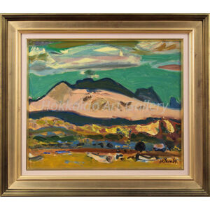 田辺三重松 蓼科山 絵画 インテリア 田辺三重松 『風景』 油彩画 - 北海道画廊