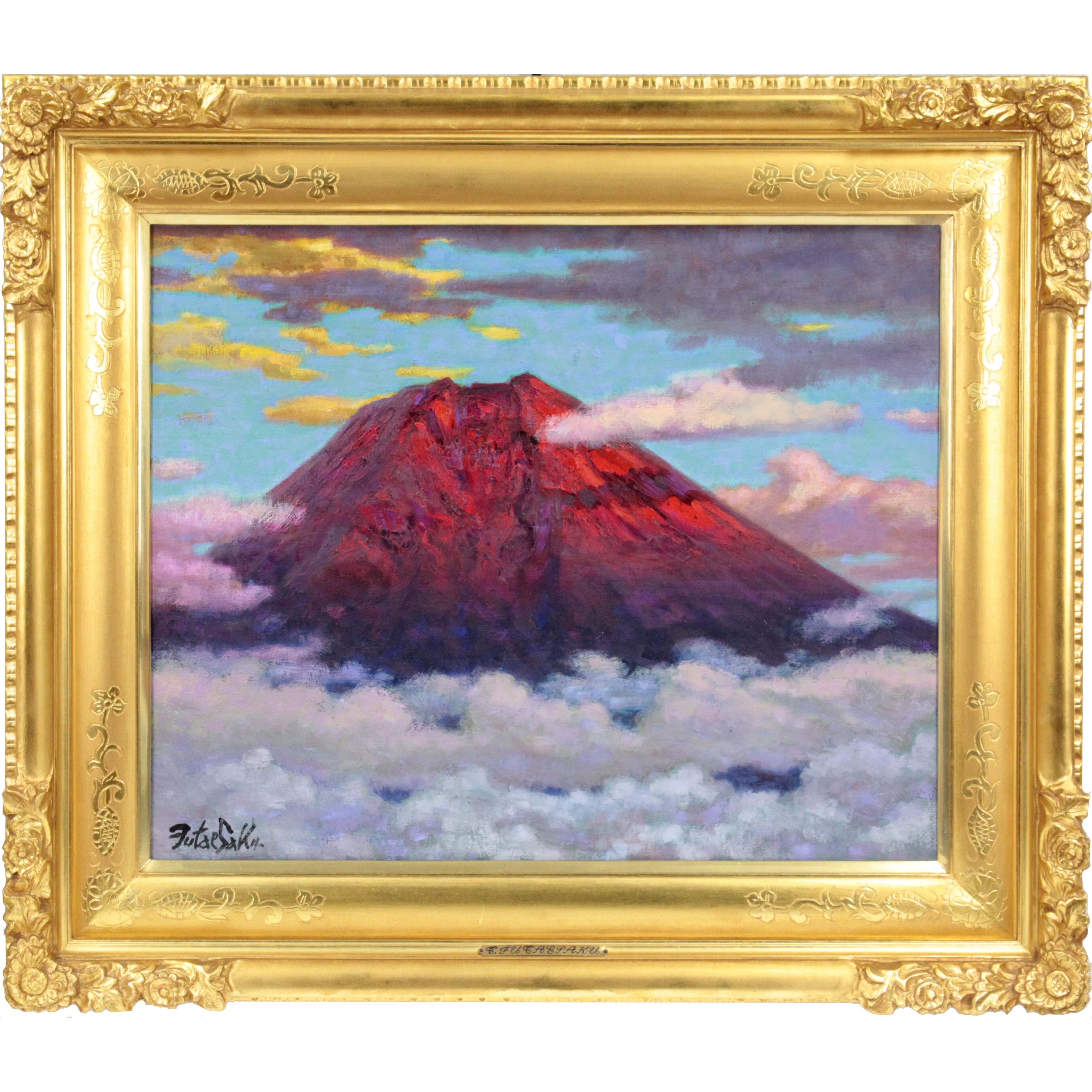 二重作龍夫 『情熱』 油彩画 - 北海道画廊