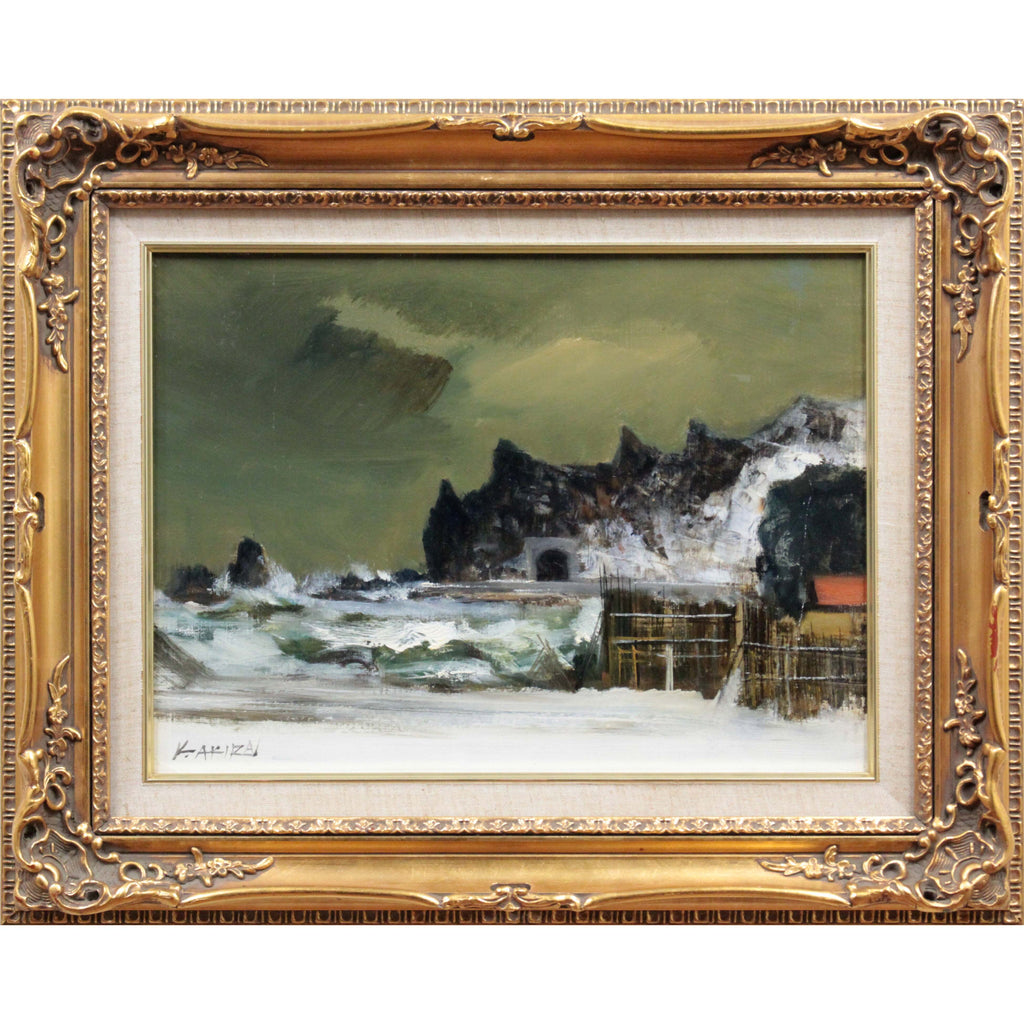 小松 明 『積丹の冬』 油彩画 - 北海道画廊