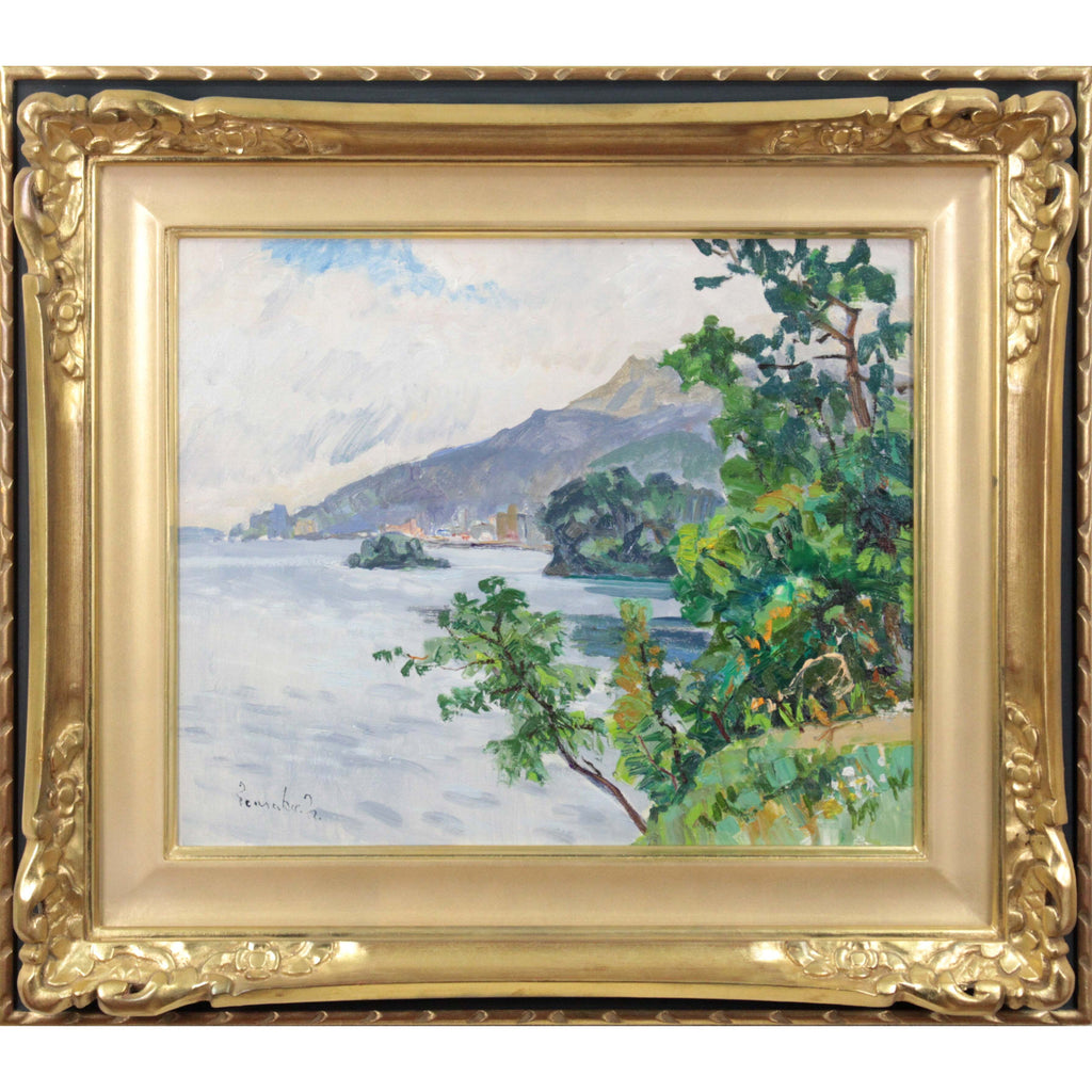 中村善策 『洞爺湖畔』 油彩画 - 北海道画廊