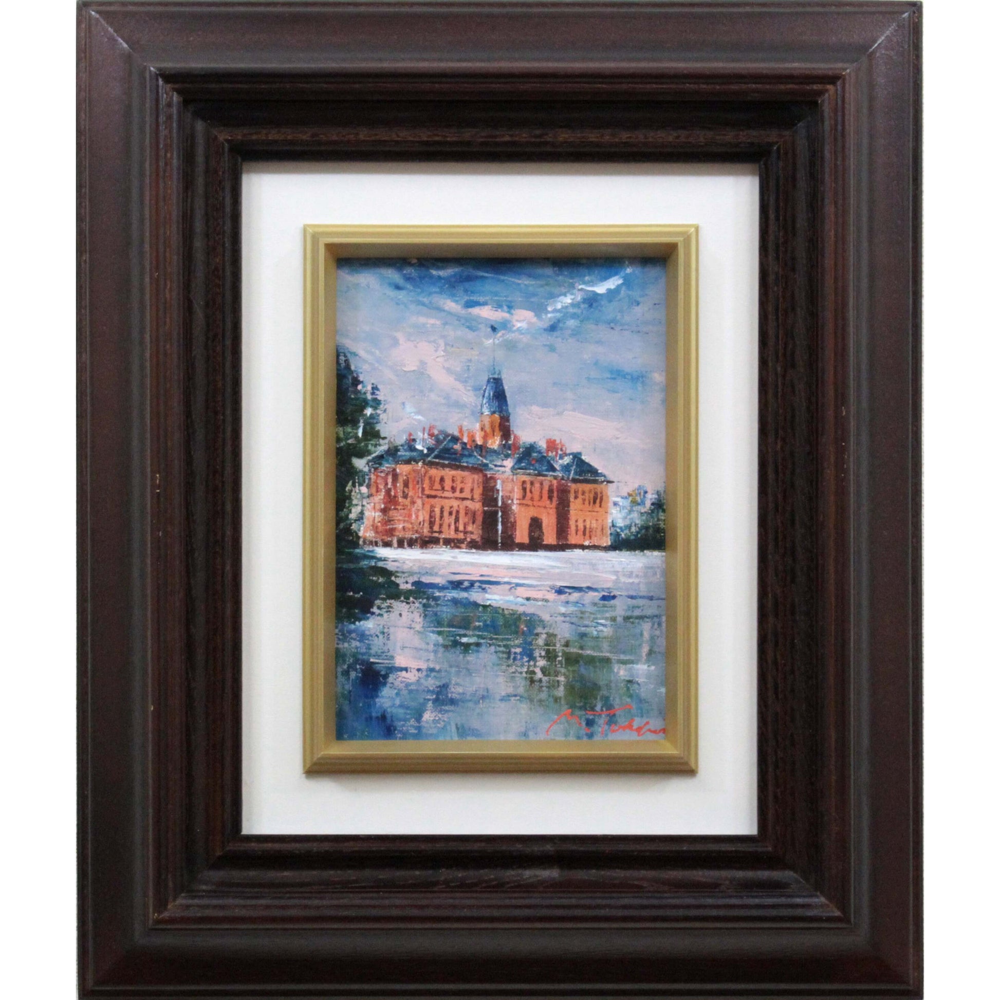 高橋益之 『道庁』 油彩画 - 北海道画廊