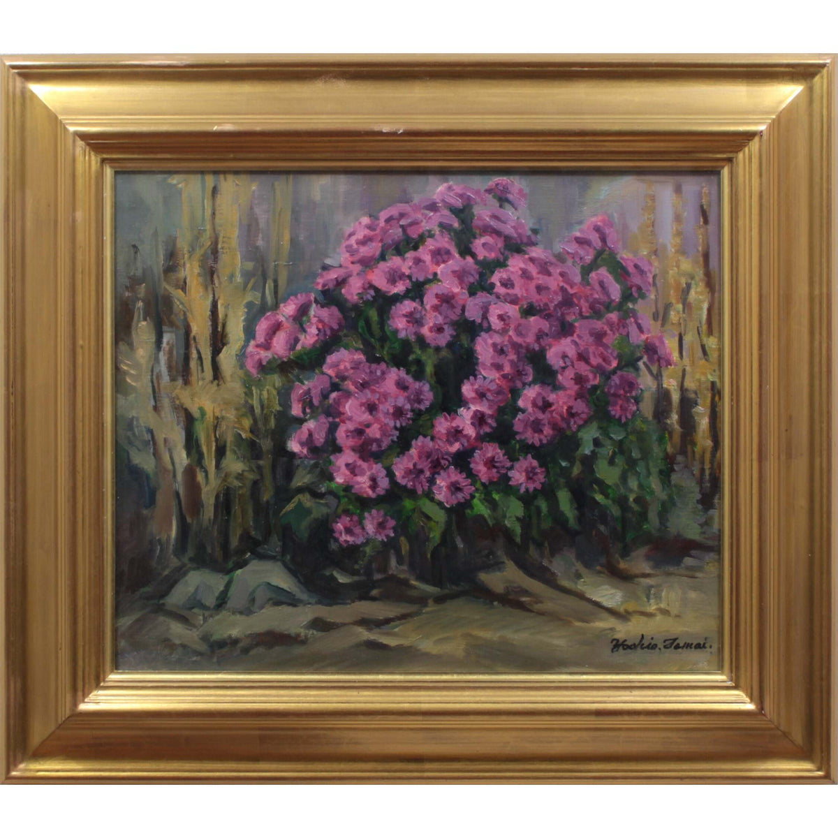 門口の秋菊 – 北海道画廊