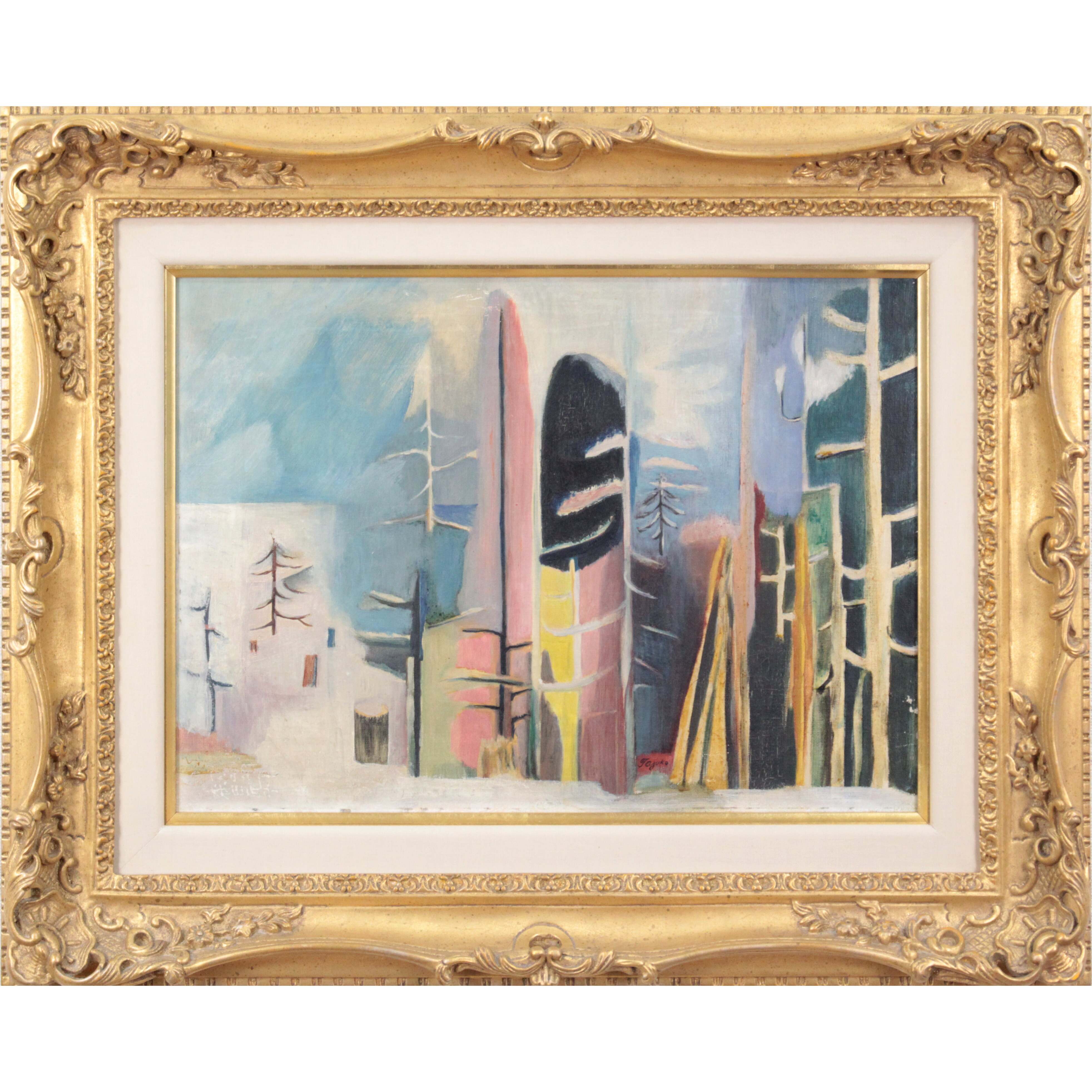 森田元子 『無題』 油彩画 - 北海道画廊