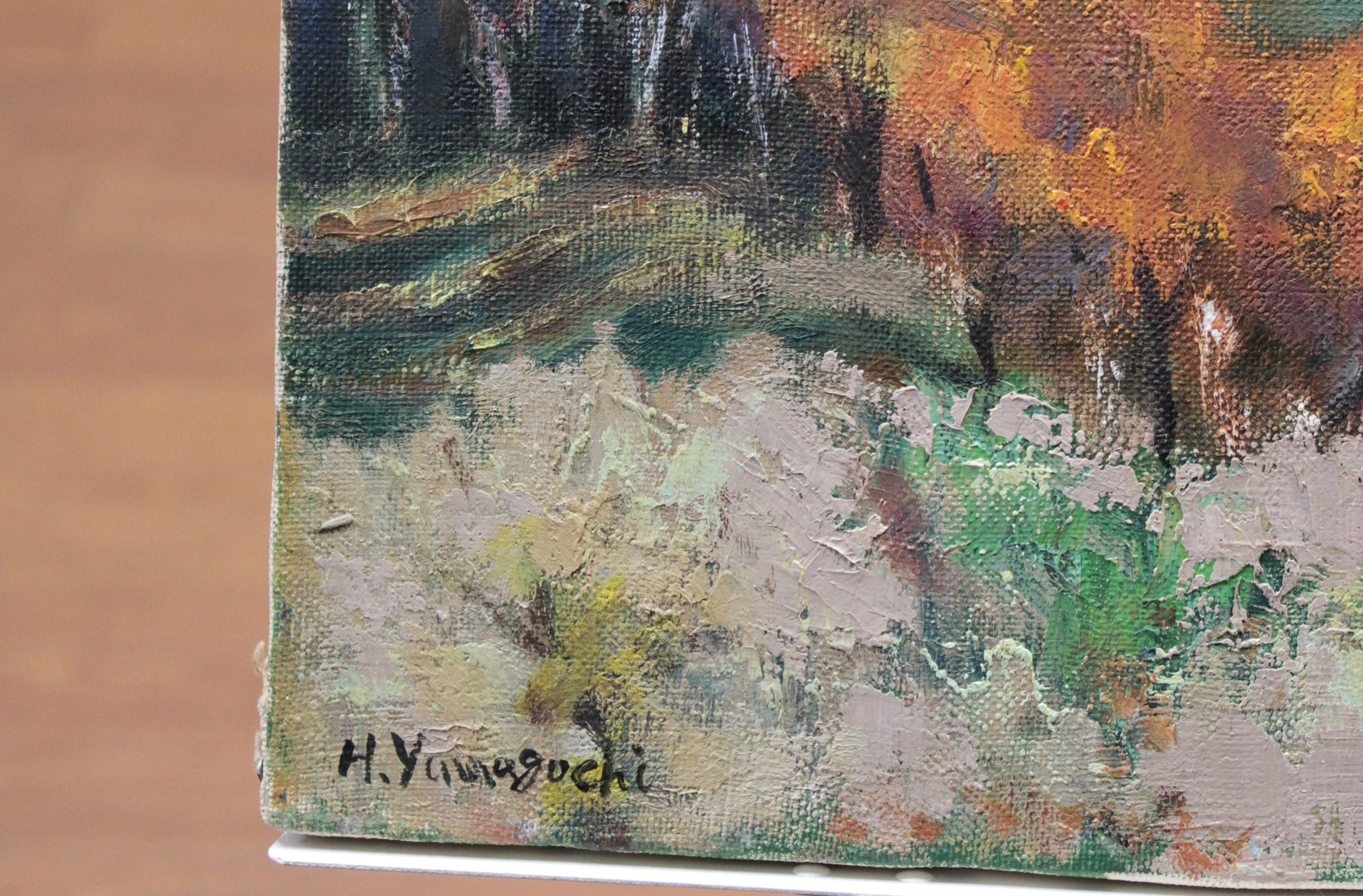 山口 大『北の風景』油彩画 絵画