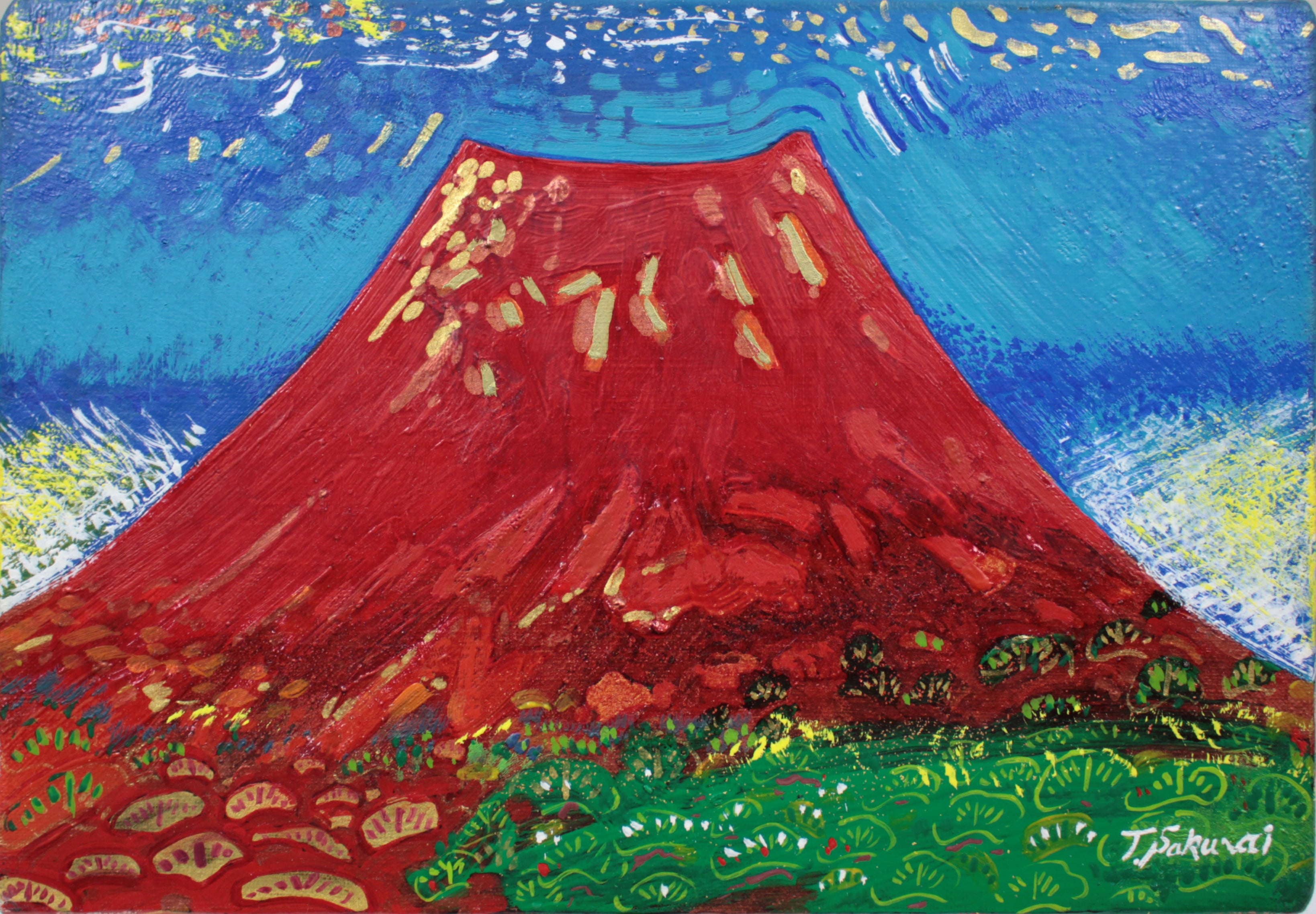 櫻井孝美『真紅富士』 – 北海道画廊