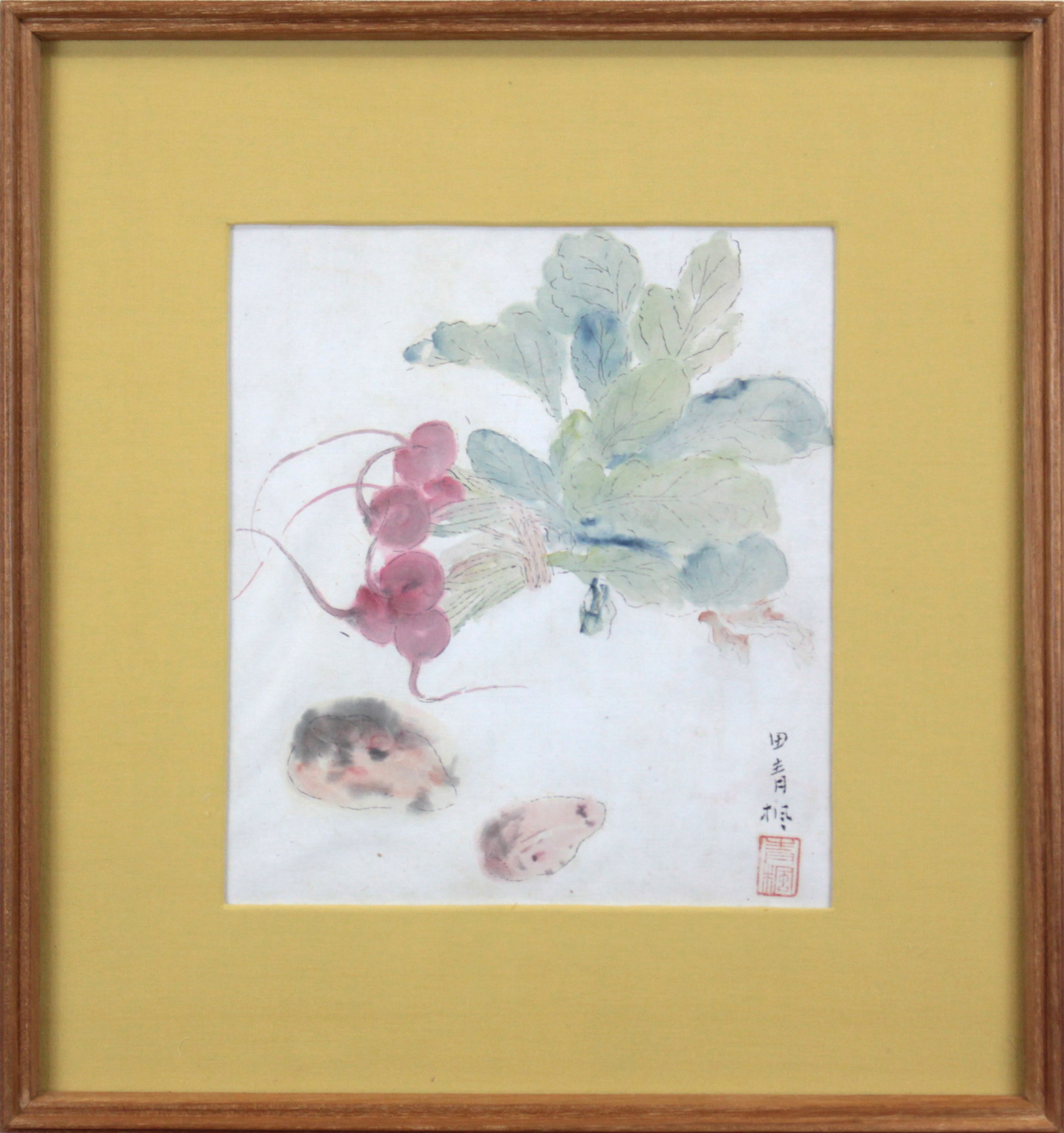 津田青楓『野菜』水彩画 絵画絵画/タペストリー | hmaris.nl